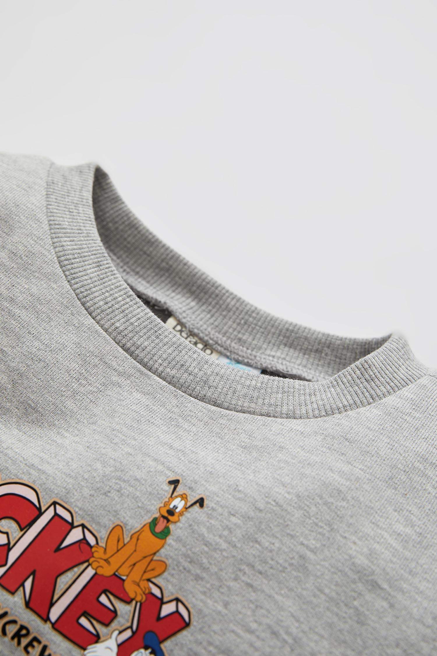 Erkek Bebek Mickey & Minnie Lisanslı Regular Fit Sweatshirt