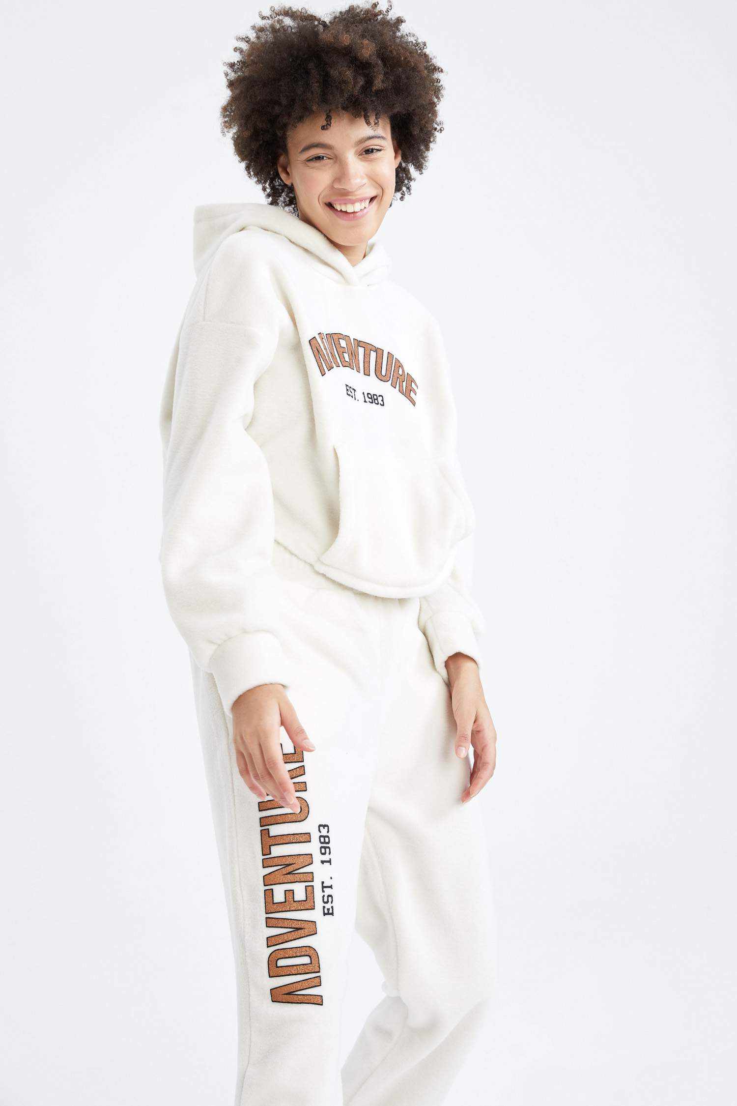Kapüşonlu Kanguru Cepli Relax Fit İçi Yumuşak Tüylü WarmTech Sweatshirt