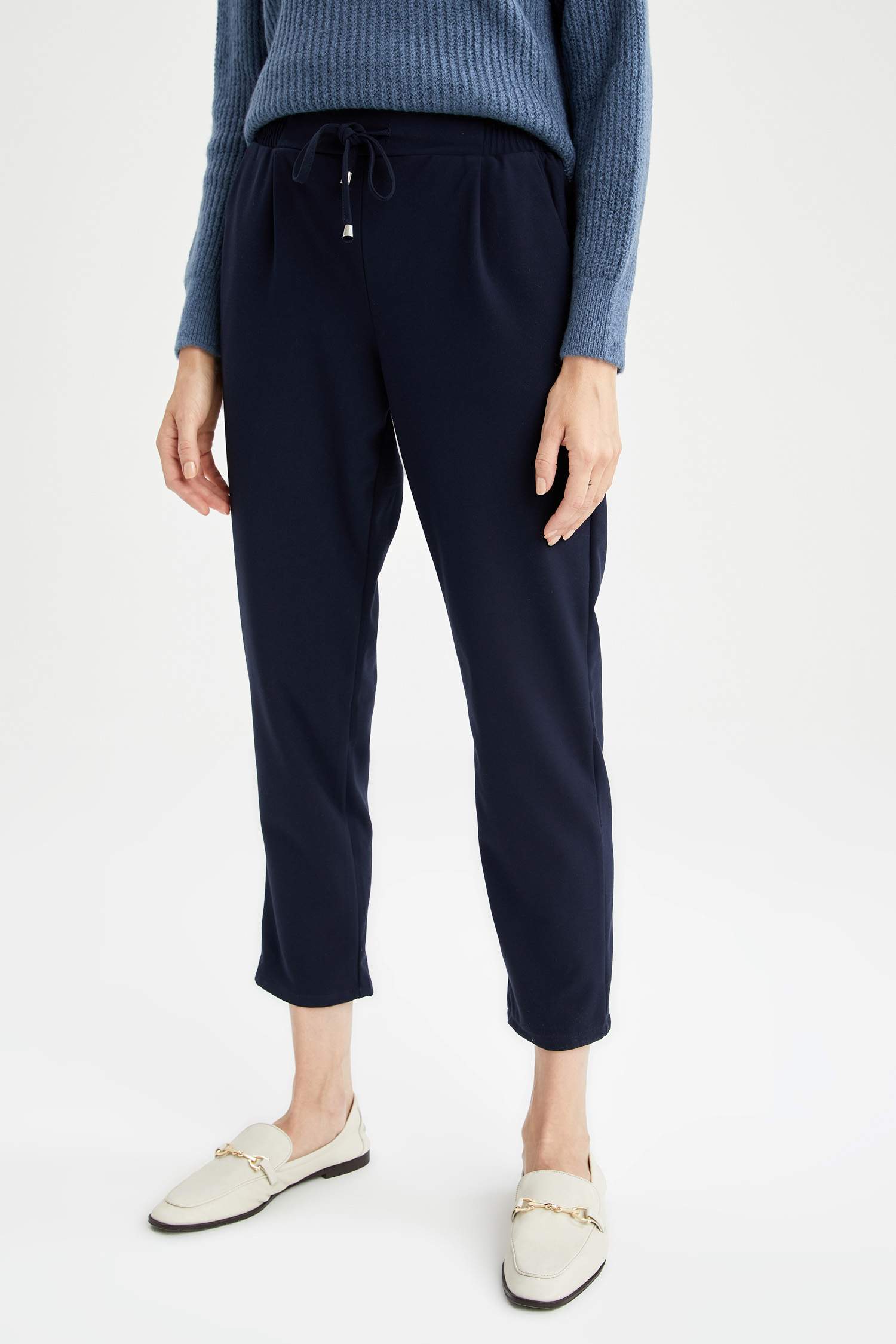 Traditional Beli Bağcıklı Relax Fit Jogger Pantolon