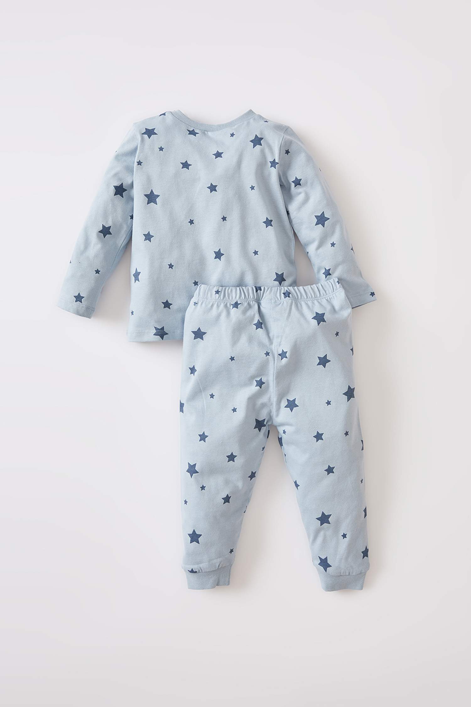 Erkek Bebek Desenli Uzun Kollu Pijama Takımı