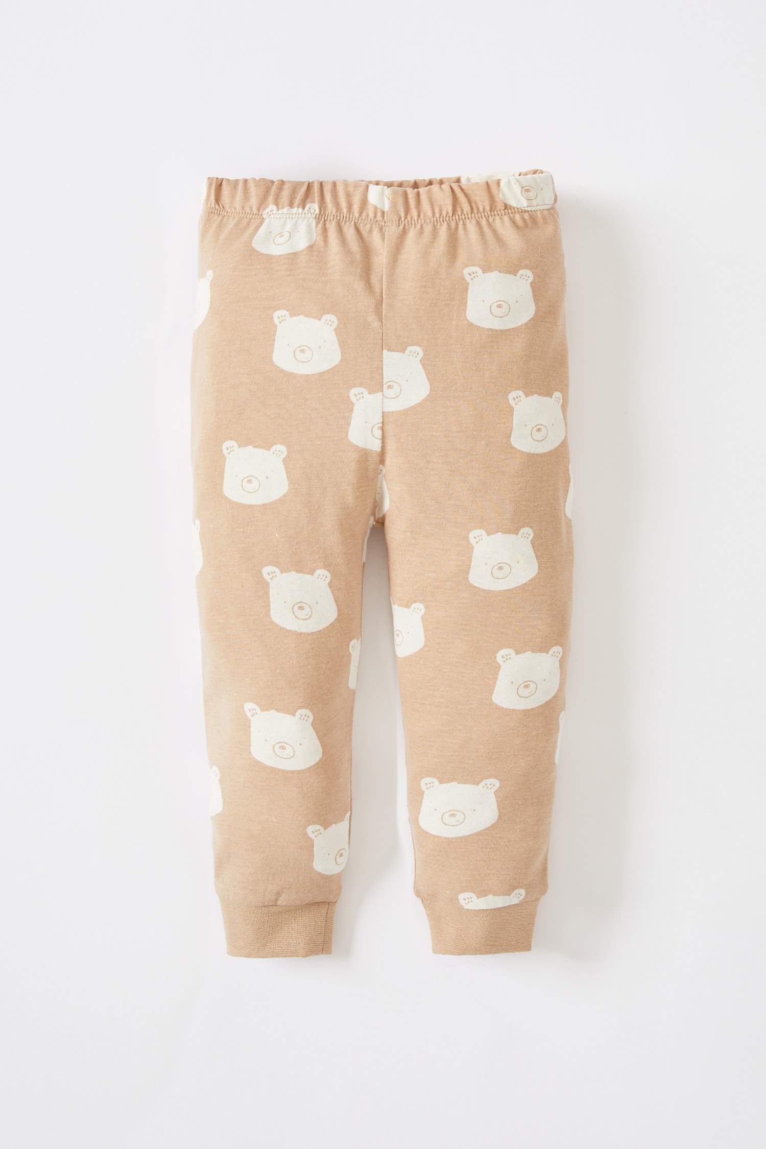 Erkek Bebek Desenli Uzun Kollu Pamuklu Pijama Takımı