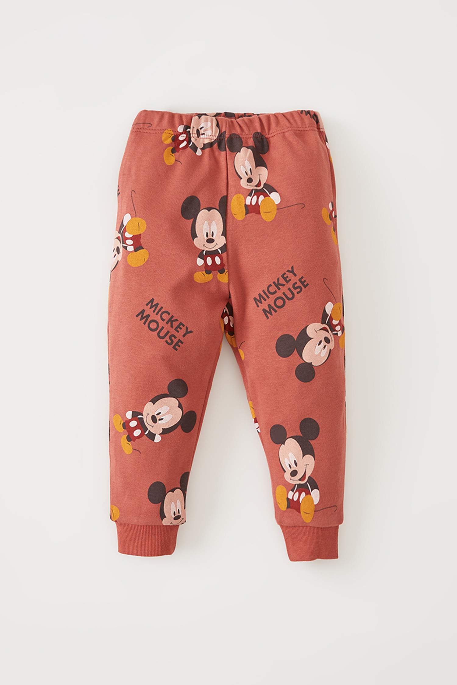 Erkek Bebek Disney Mickey & Minnie Lisanslıı Uzun Kollu Pamuklu Pijama Takımıa Takımı.