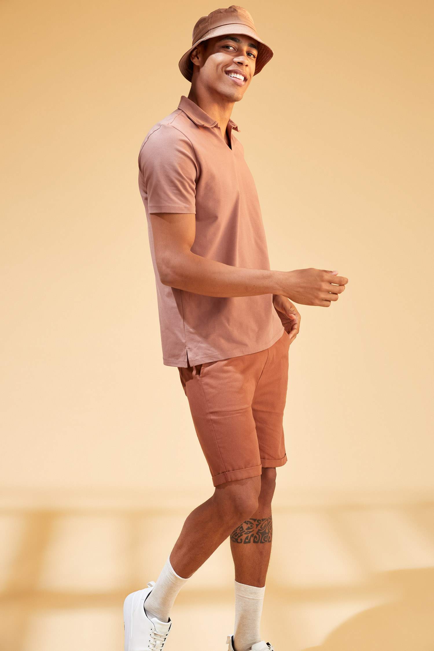 Slim Fit Basic Şort