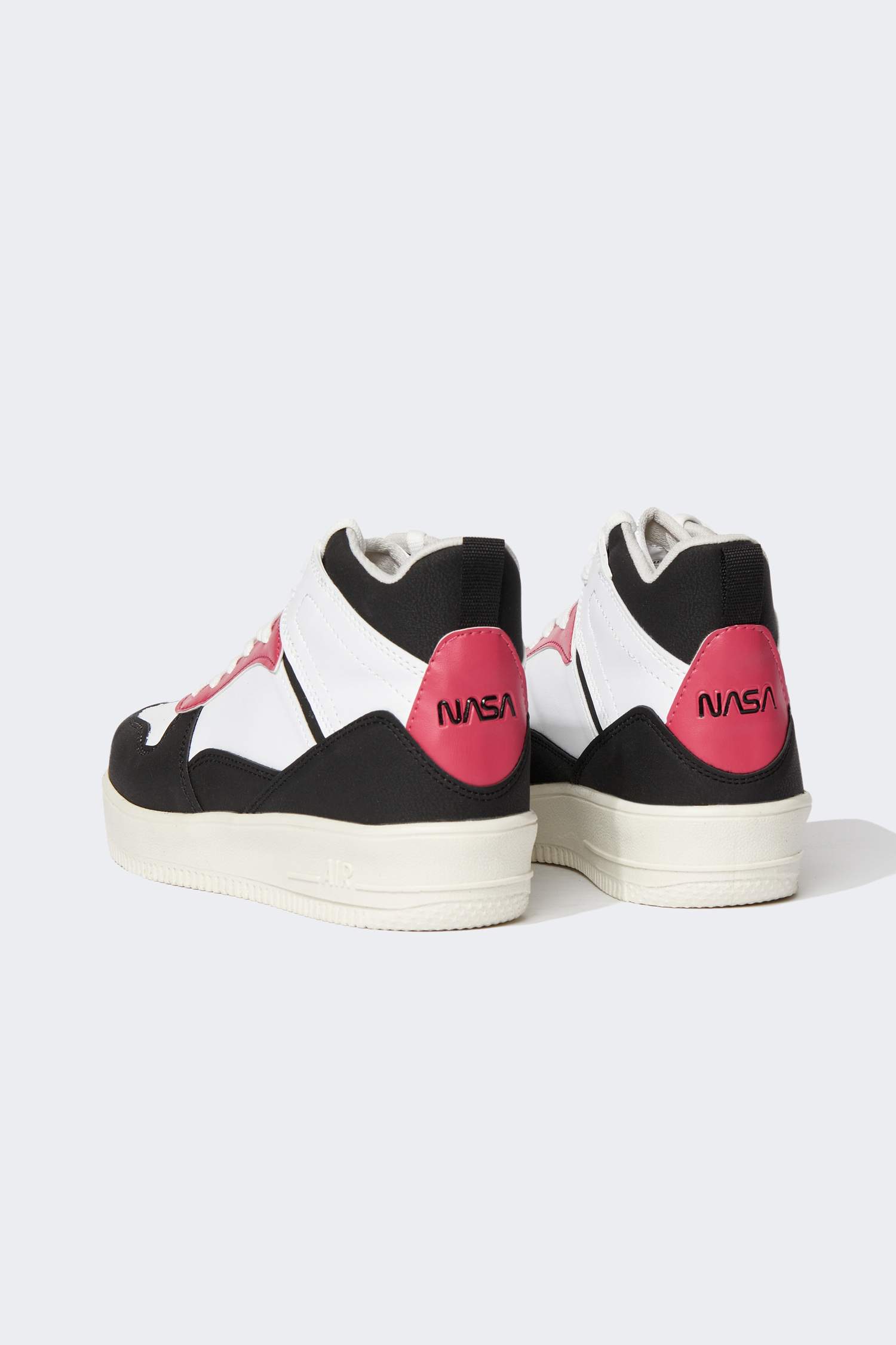 Kadın Nasa Lisanslı Suni Deri Bağcıklı Bilekli Sneaker Spor Ayakkabı