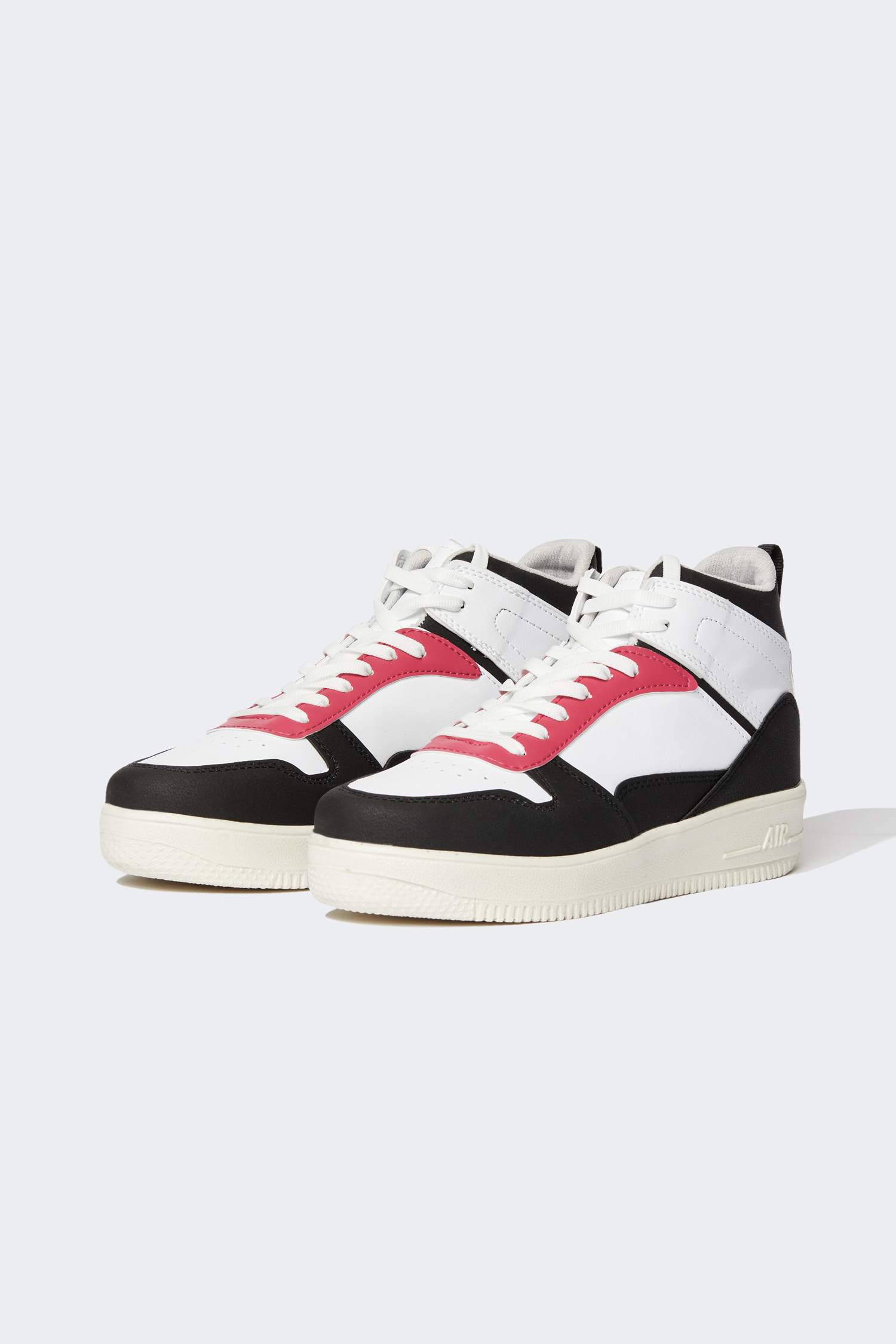 Kadın Nasa Lisanslı Suni Deri Bağcıklı Bilekli Sneaker Spor Ayakkabı
