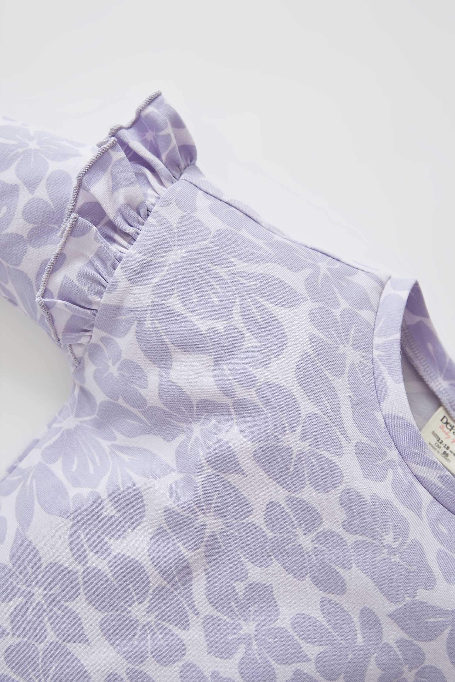 Kız Bebek Batik Desenli Uzun Kollu Pijama Takımı