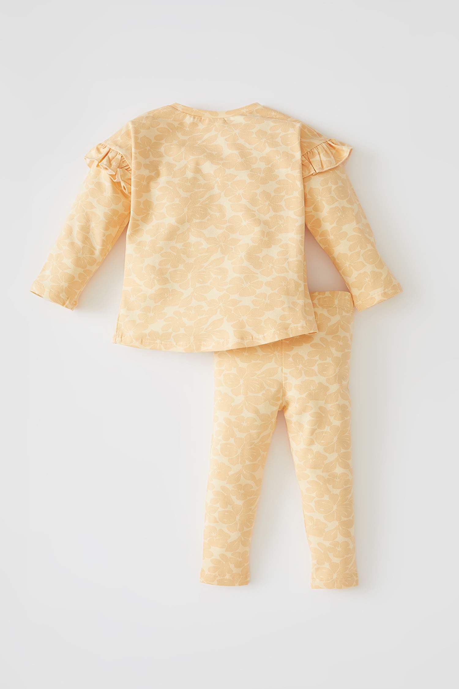 Kız Bebek Batik Desenli Uzun Kollu Pijama Takımı