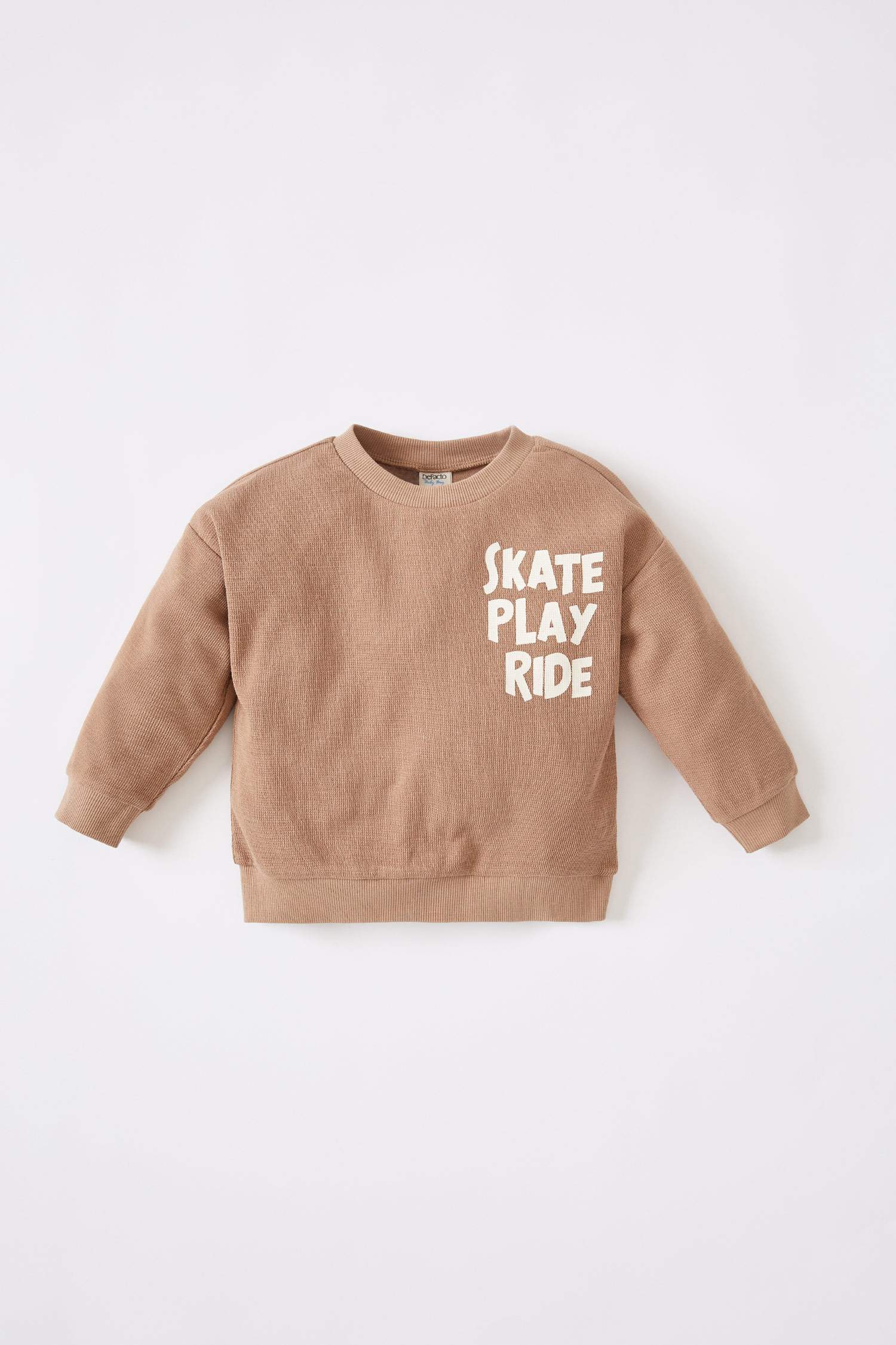 Erkek Bebek Regular Fit Baskılı Sweatshirt