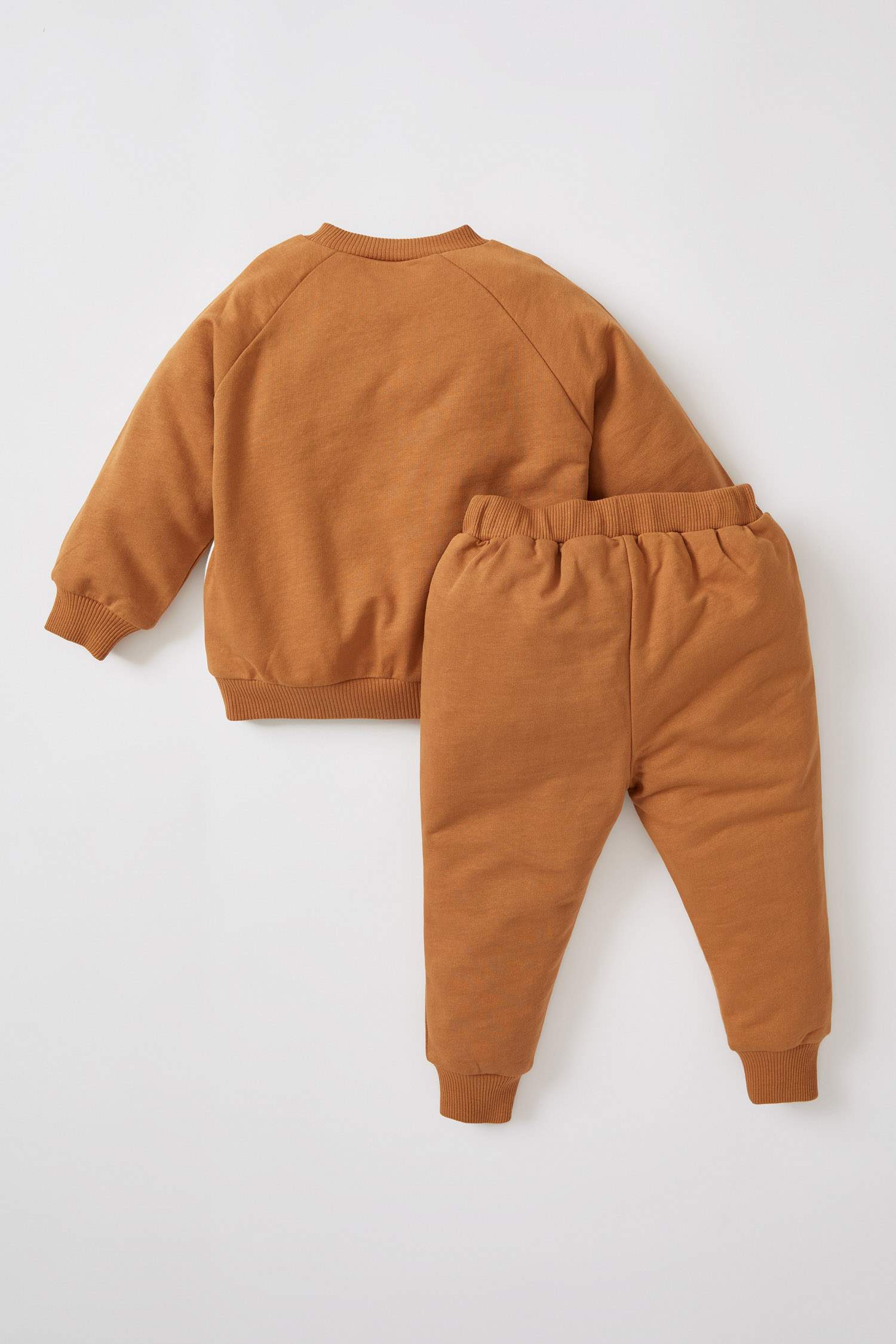 Erkek Bebek Regular Fit Bisiklet Yaka Yılbaşı Temalı Geyik Baskılı 2'li Takım