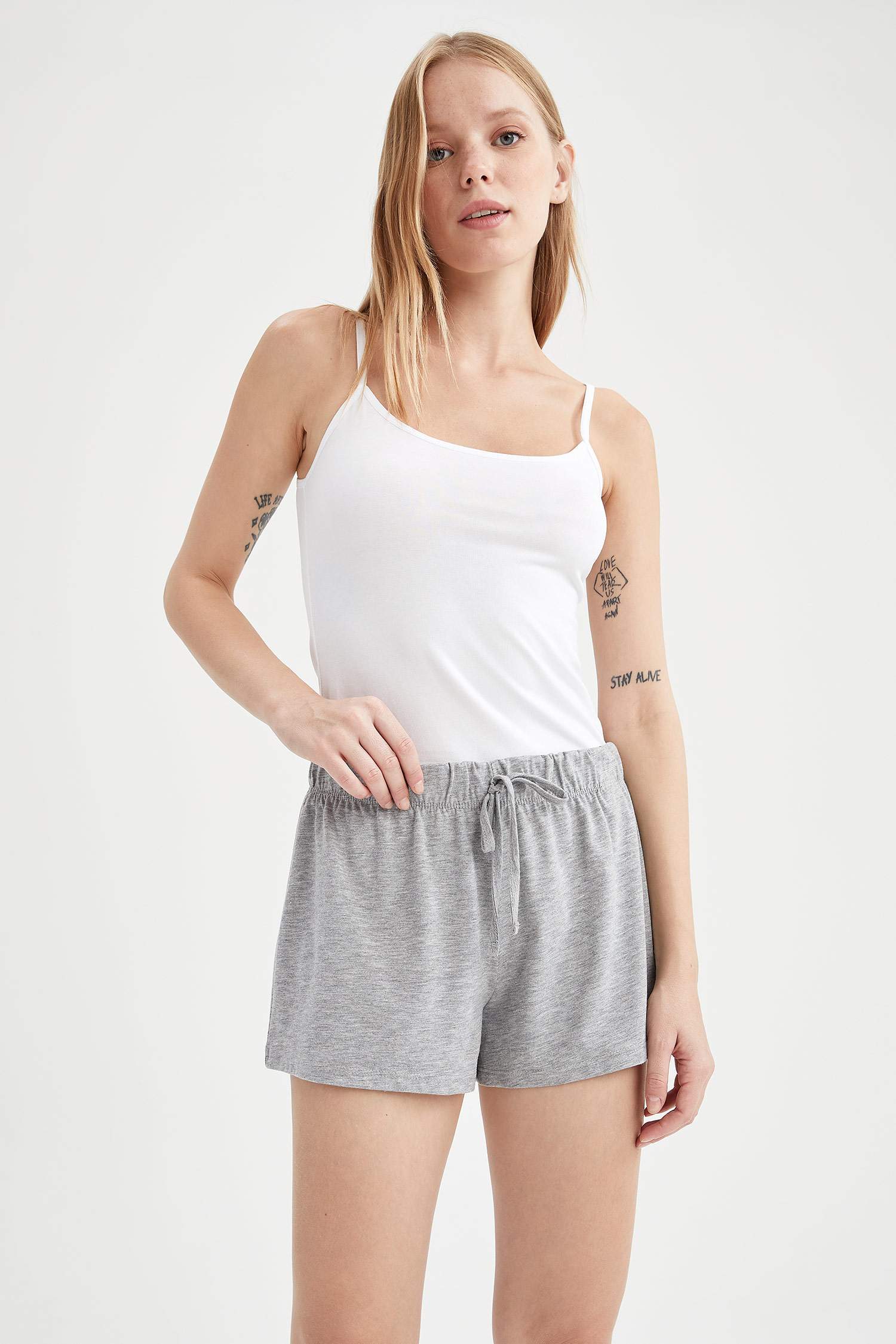 Relax Fit Askılı 2'li Pijama Takımı