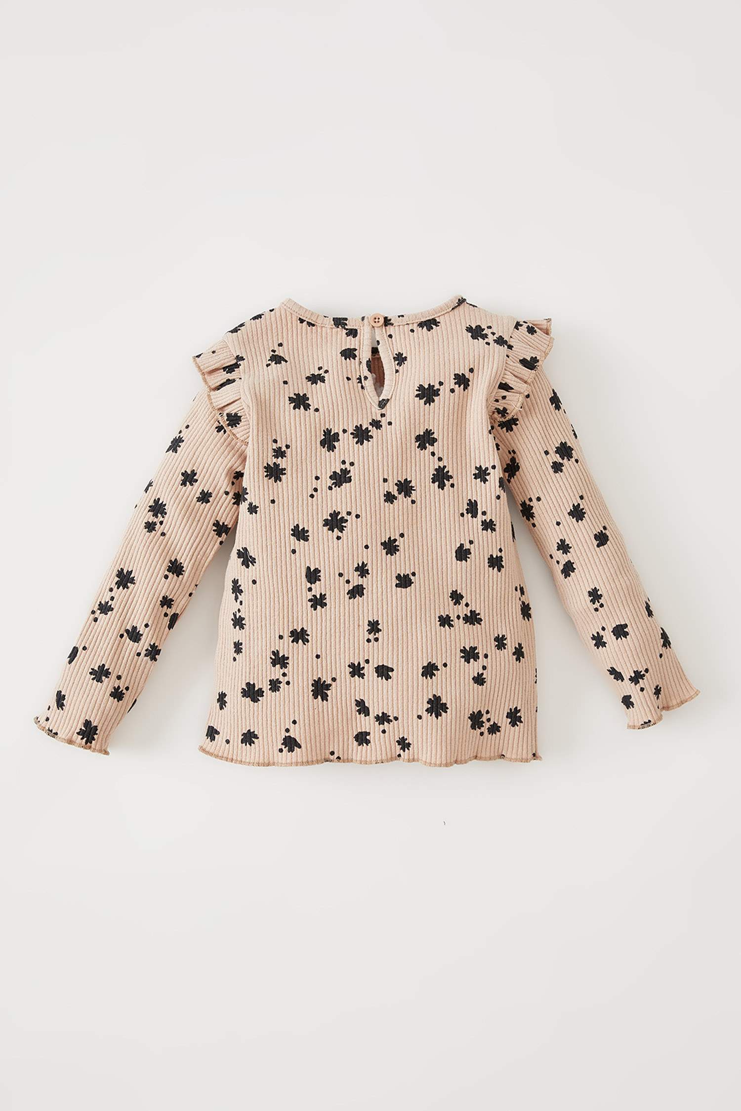 Defacto Kız Bebek Desenli Bisiklet Yaka Fitili Uzun Kollu Tişört. 4 Defacto Kız Bebek Desenli Bisiklet Yaka Fitili Uzun Kollu Tişört. 4