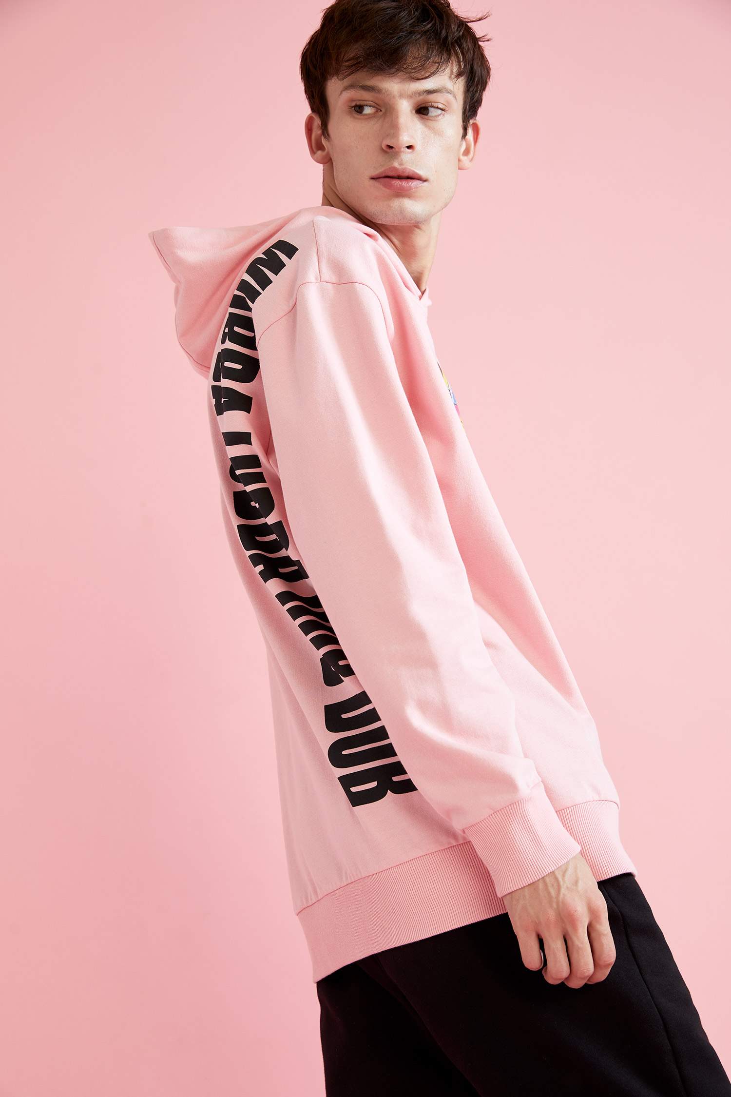 Coool Rick and Morty Lisanslı Oversize Fit Sırtı Baskılı İçi Yumuşak Tüylü Sweatshirt