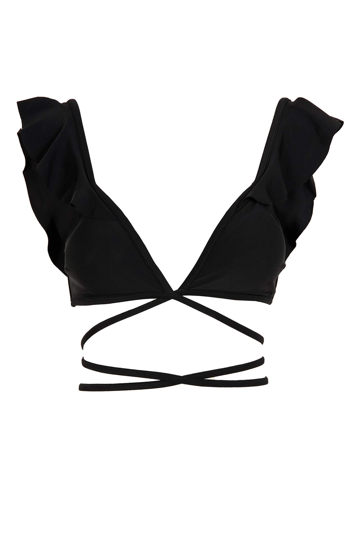 Bağlama Detaylı Triangle Bikini Üstü