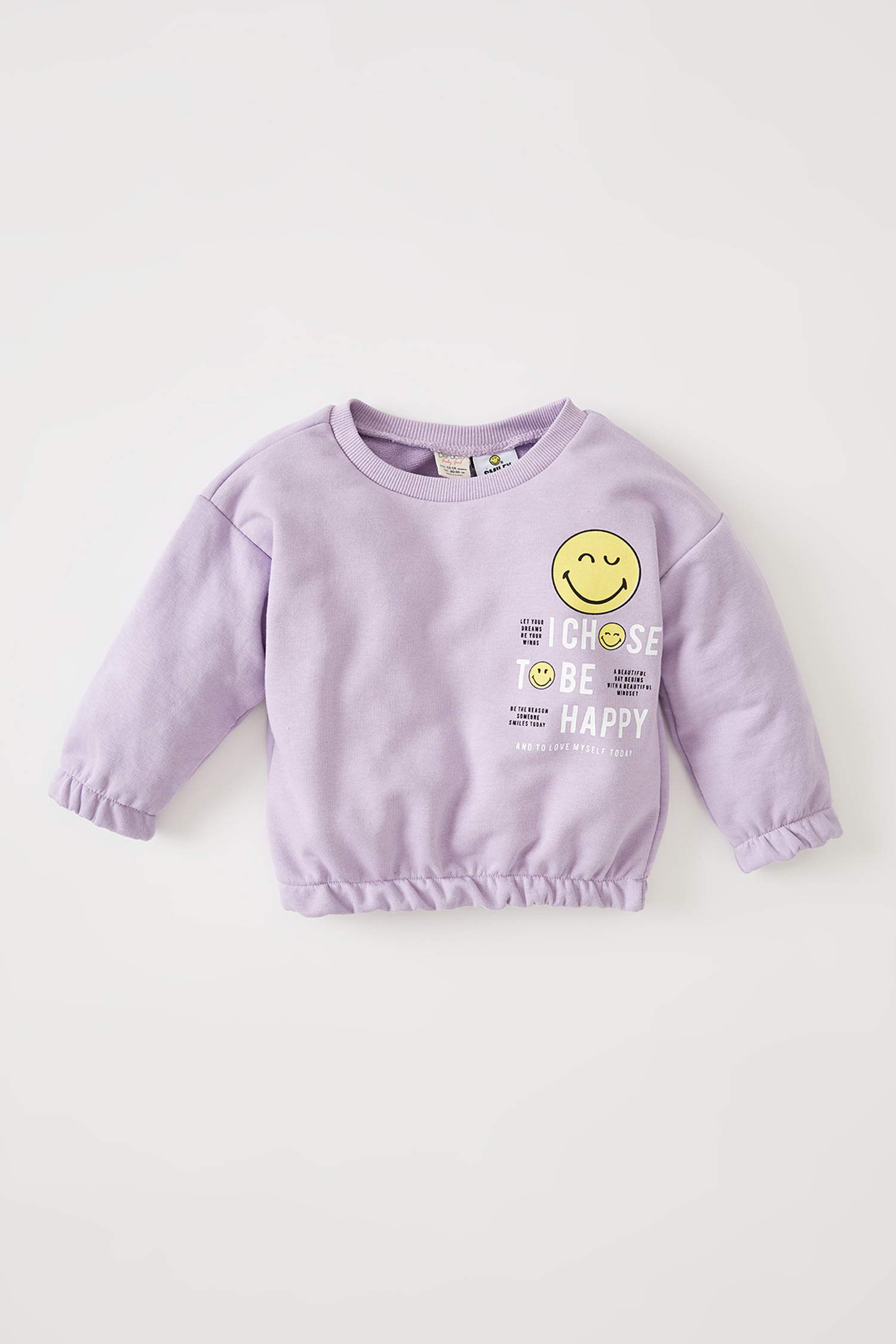 Kız Bebek SmileyWorld Lisanslı Regular Fit Sweatshirt