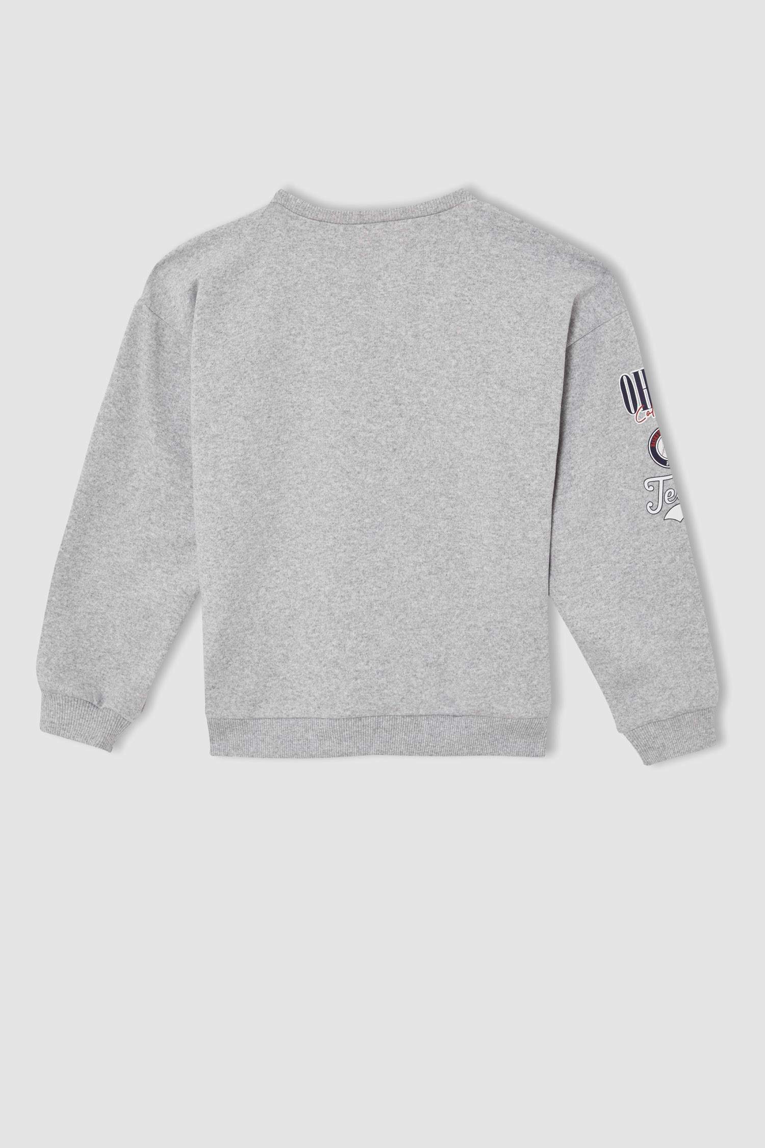 Kız Çocuk Regular Fit Bisiklet Yaka Baskılı Sweatshirt