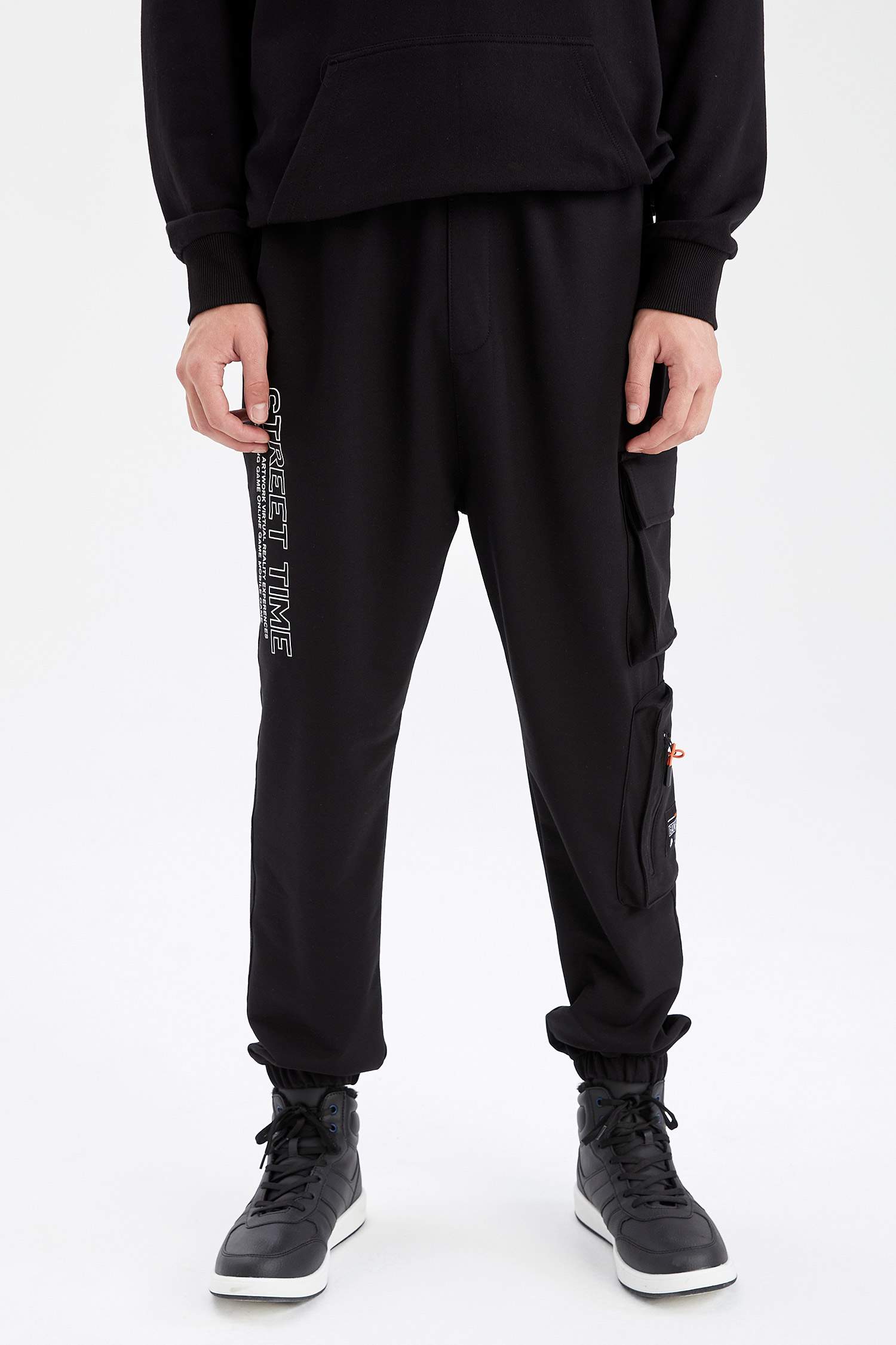 Oversize Fit Pamuklu Jogger Eşofman Altı