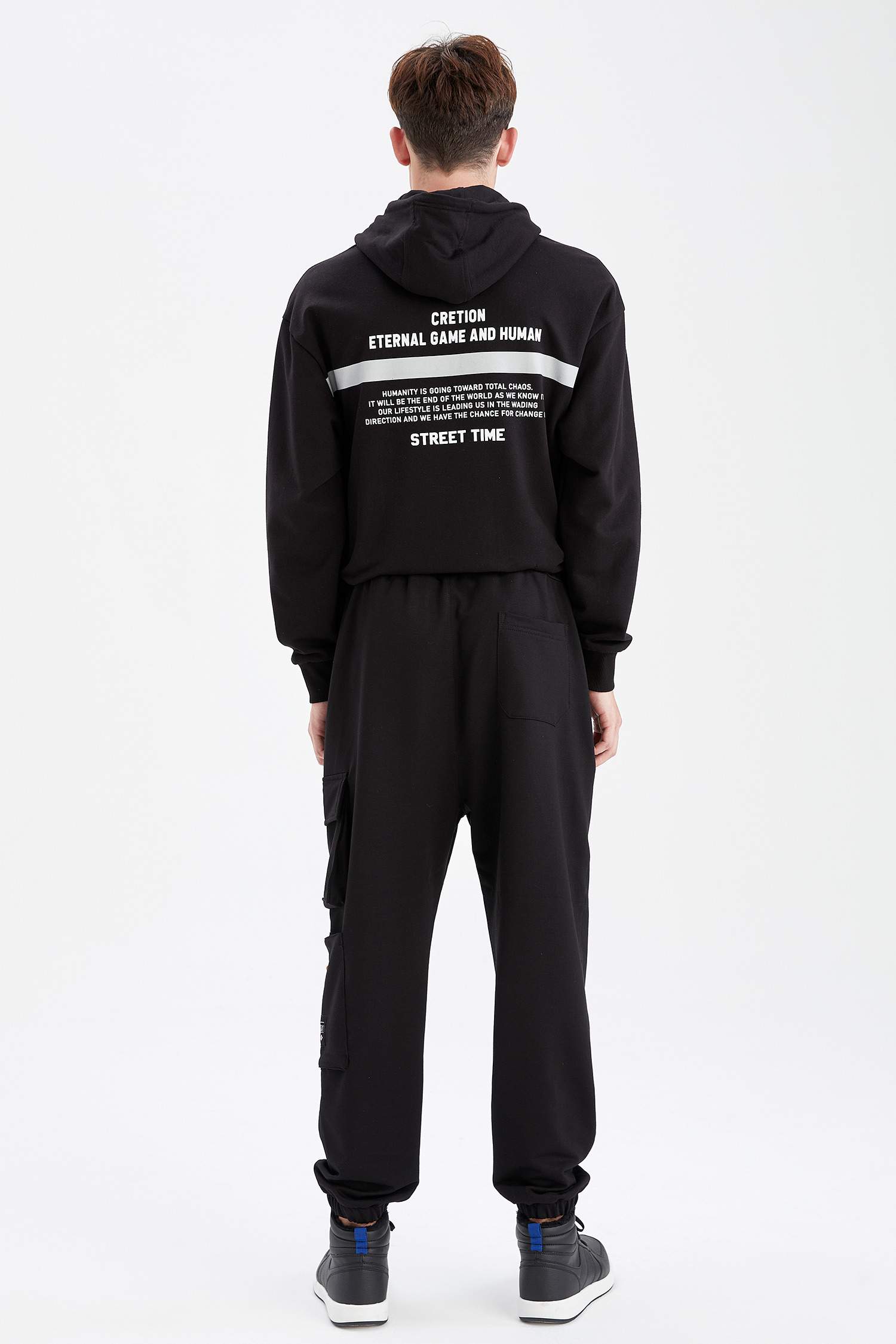 Oversize Fit Pamuklu Jogger Eşofman Altı