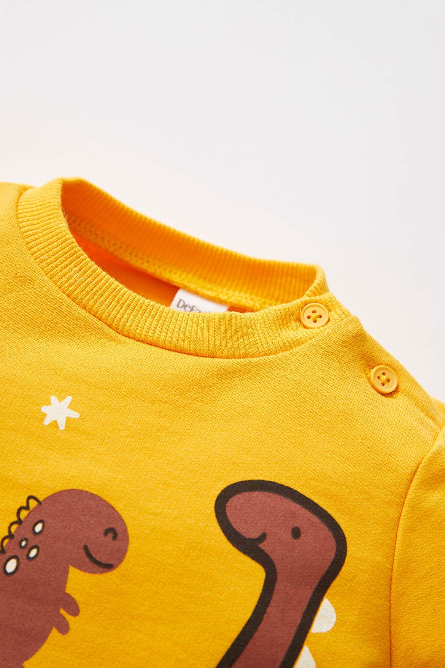 Erkek Bebek Regular Fit Dinozor Baskılı Sweatshirt