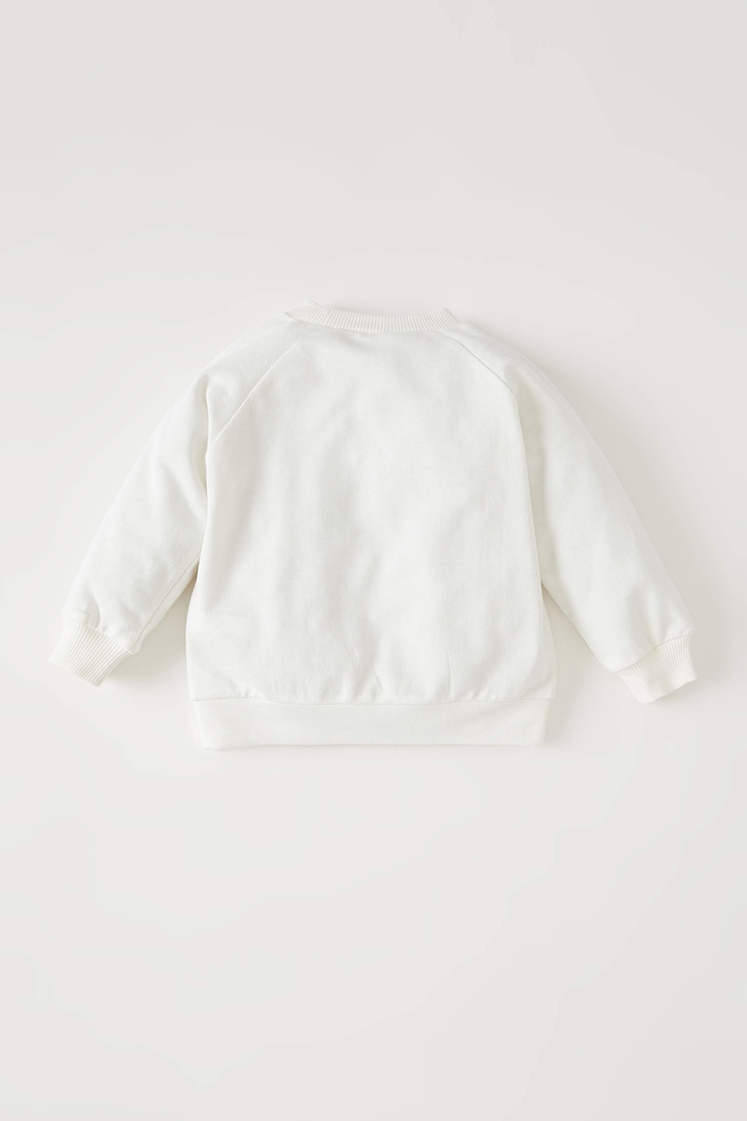 Erkek Bebek Baskılı Bisiklet Yaka Sweatshirt