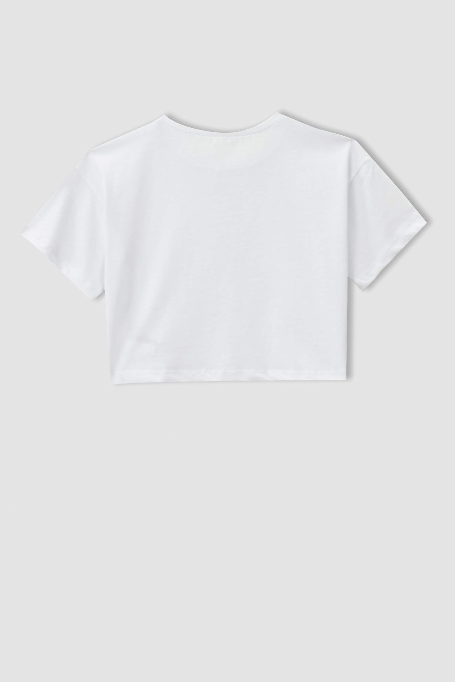 Kız Çocuk Regular Fit Kısa Kollu Crop 2'li Tişört
