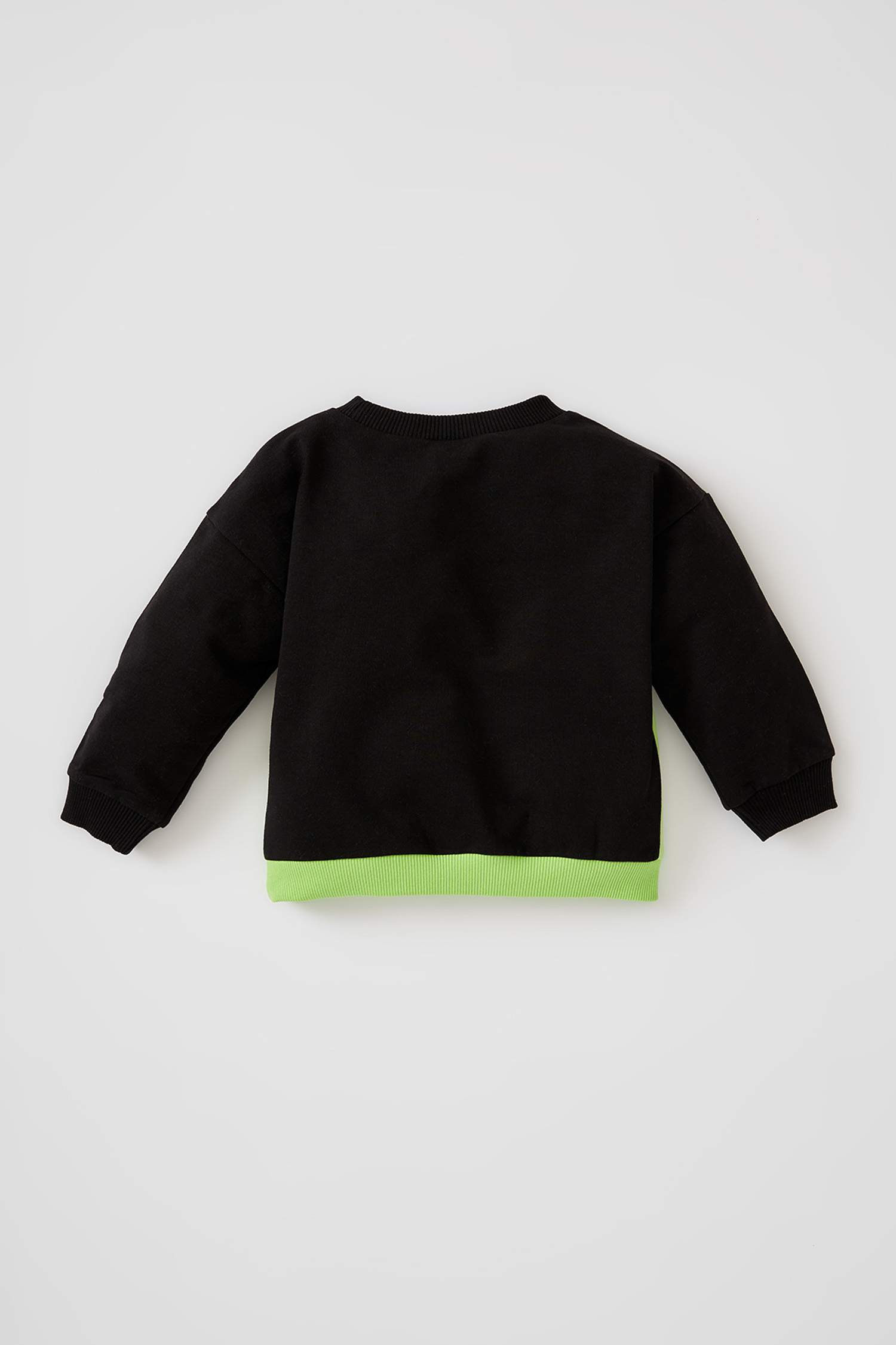Erkek Bebek Regular Fit Bisiklet Yaka Renk Bloklu Sweatshirt