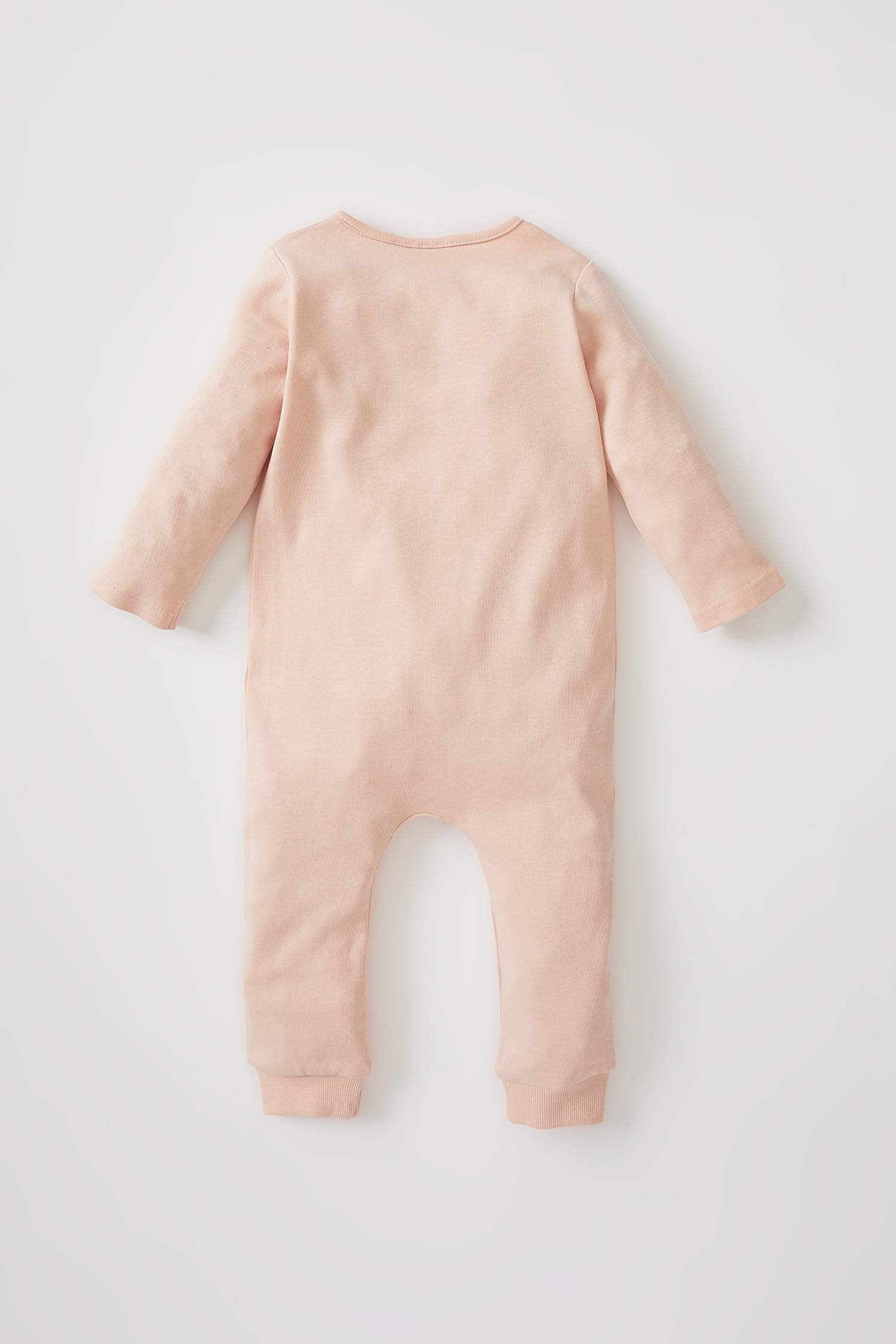 Kız Bebek Dumbo Lisanslı Uzun Kollu Çıtçıtlı Pamuklu Tulum