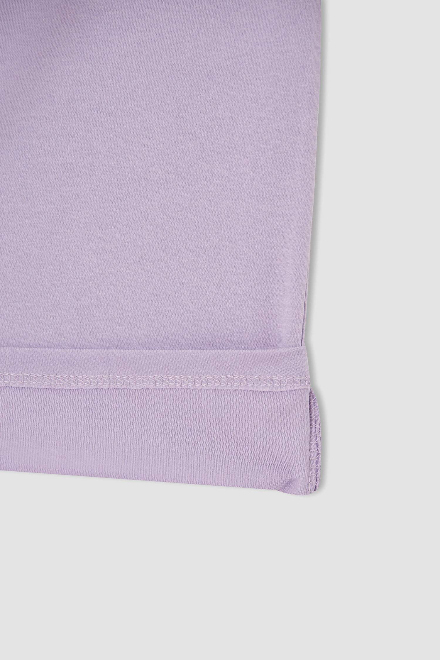 Kız Çocuk Relax Fit Slogan Baskılı Kısa Kollu Tişört