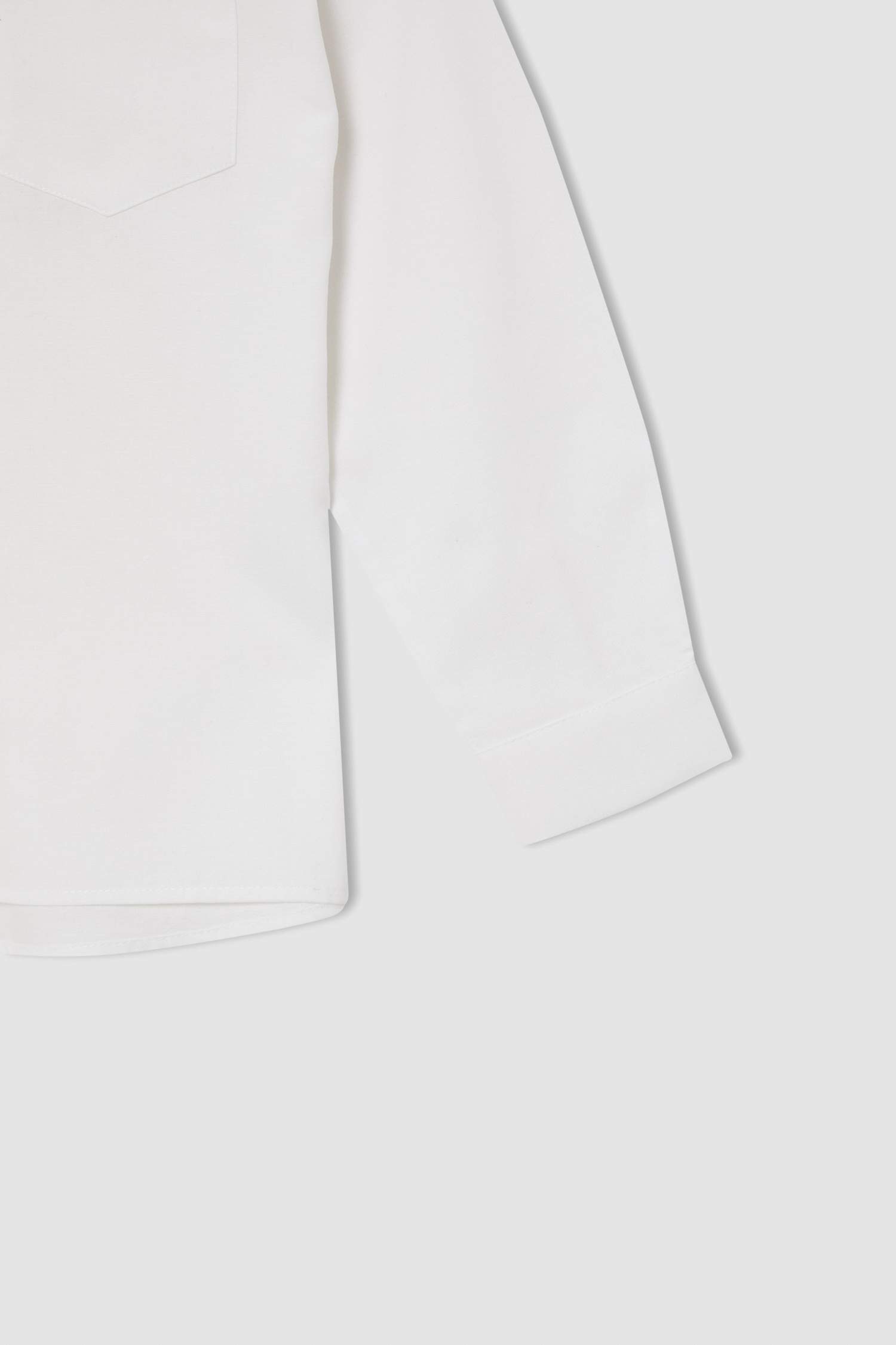 Kız Çocuk Relax Fit Basic Uzun Kollu Poplin Gömlek