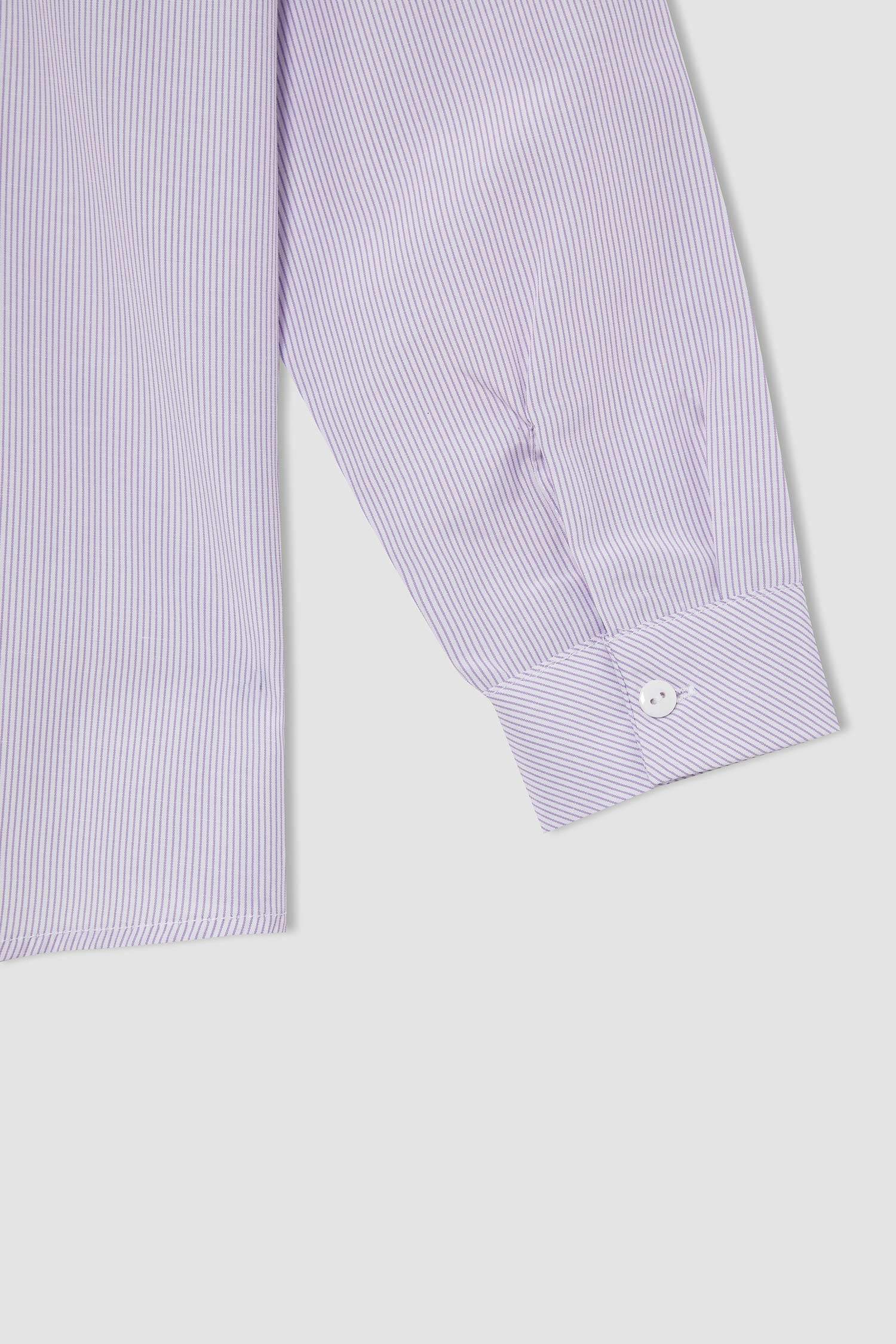 Kız Çocuk Relax Fit Basic Uzun Kollu Poplin Gömlek
