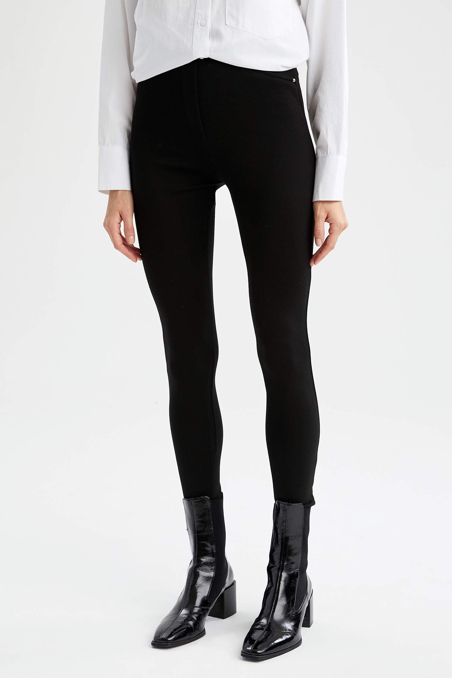 Slim Fit Yüksek Bel Tayt