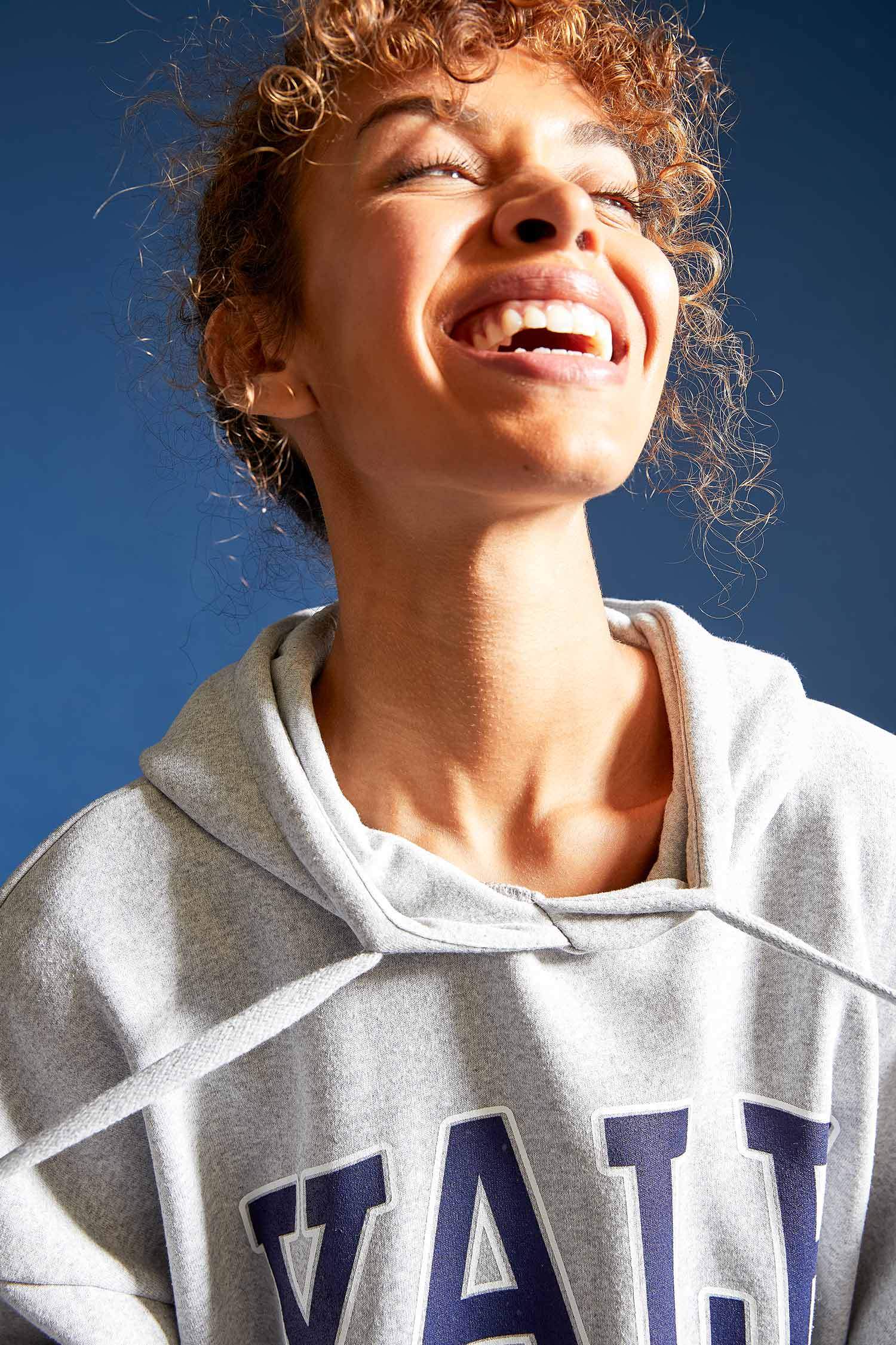Yale University Kapüşonlu Oversize Fit Kanguru Cepli Sweatshirt