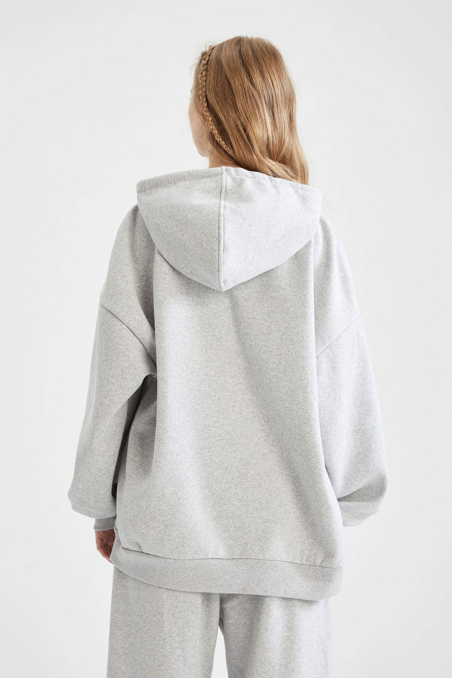 Yale University Kapüşonlu Oversize Fit Kanguru Cepli Sweatshirt