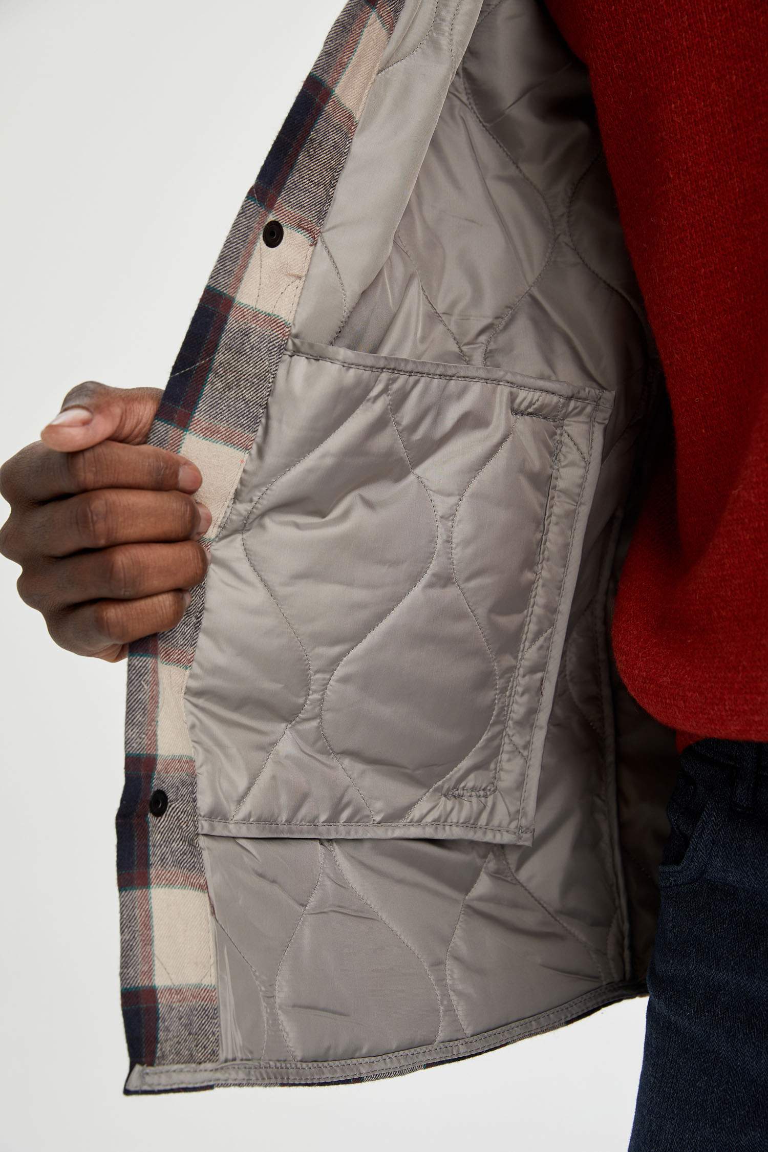 Regular Fit Ekose Desenli Gömlek Ceket