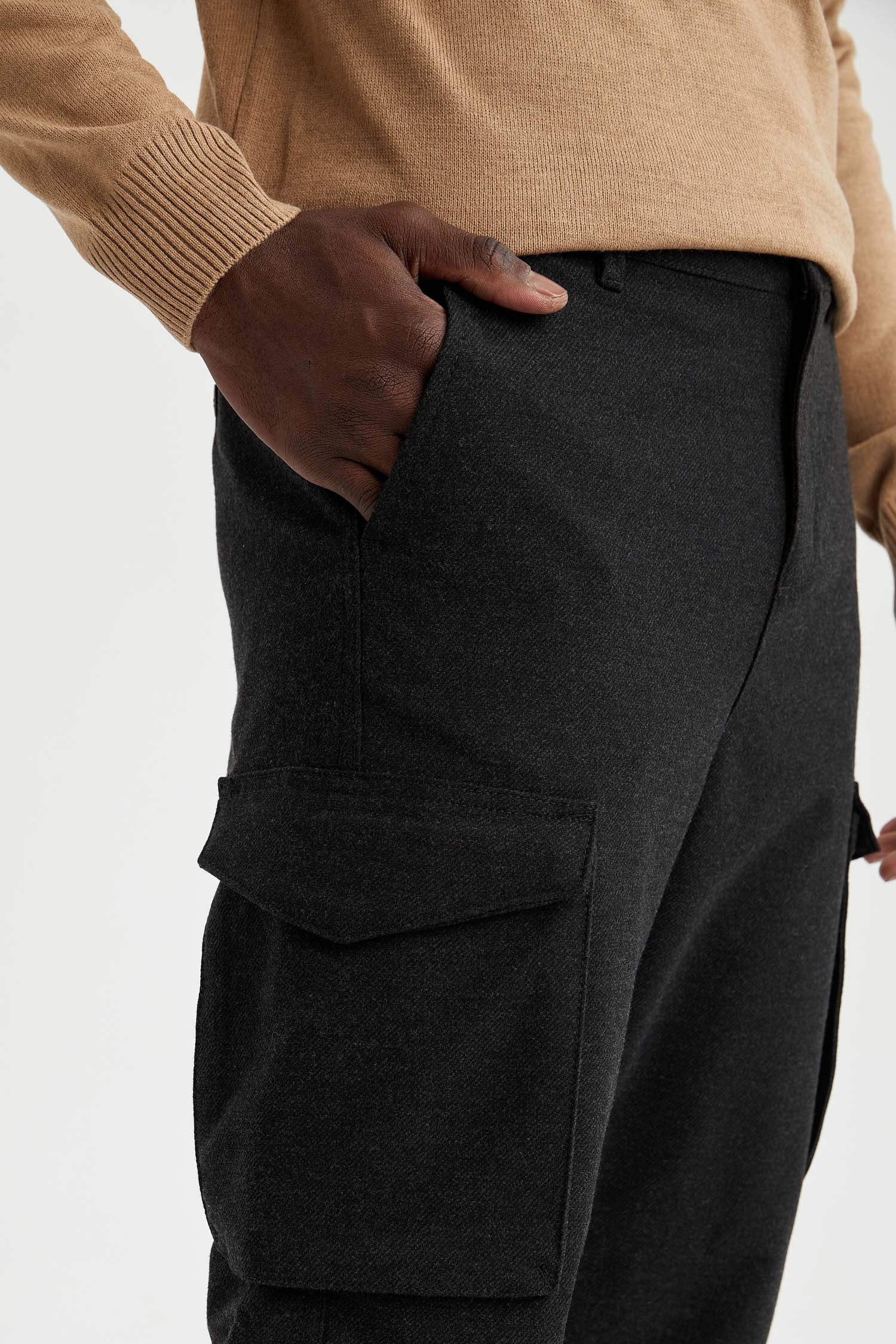 Regular Fit Kargo Cepli Pantolon