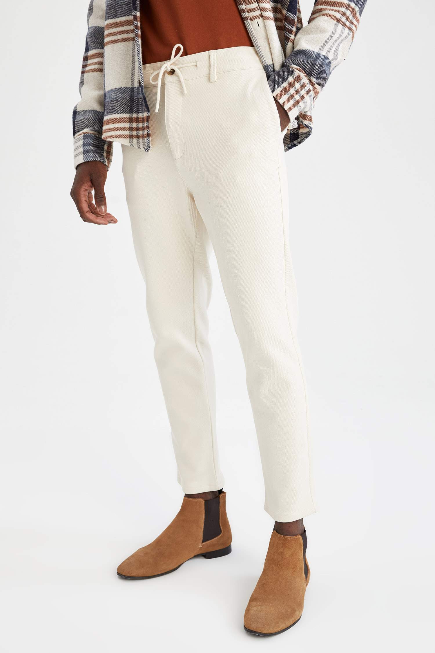 Beli Bağcıklı Jogger Pantolon