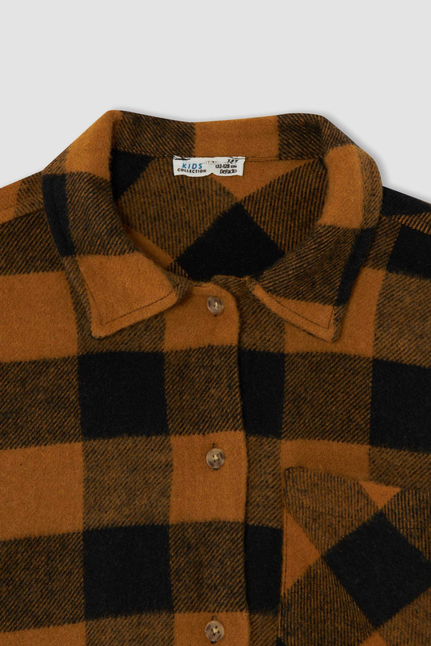 Erkek Çocuk Coool Regular Fit Yılbaşı Temalı Kareli Uzun Kollu Flanel Oduncu Gömlek