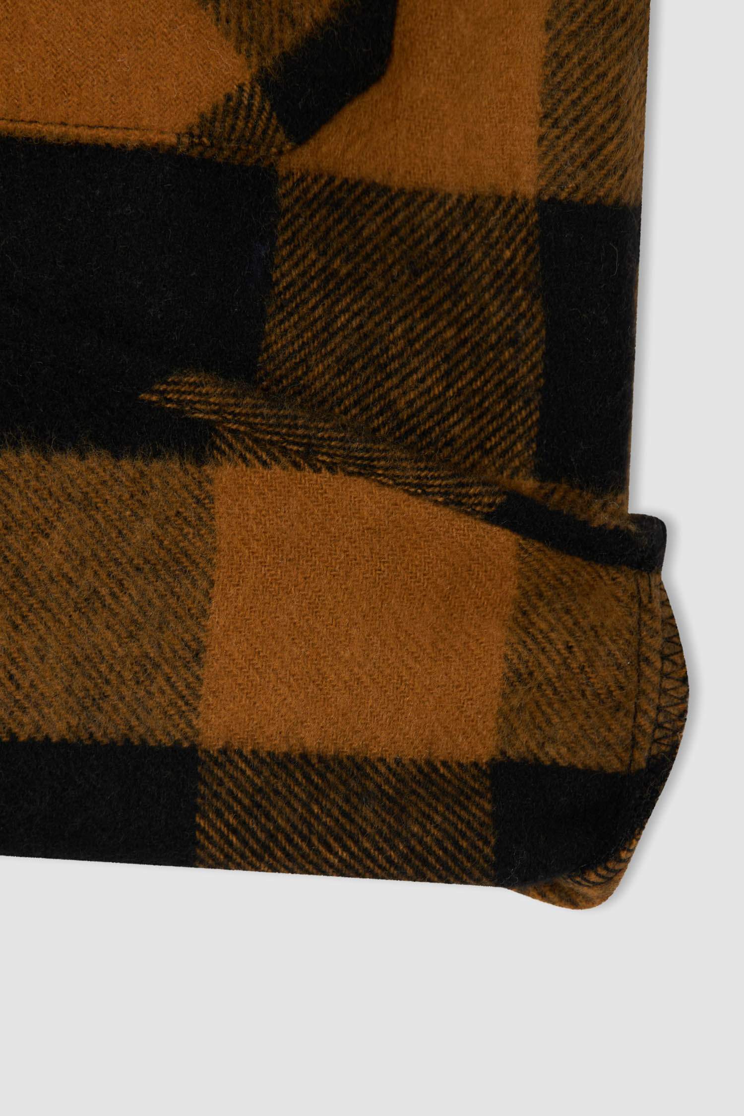 Erkek Çocuk Coool Regular Fit Yılbaşı Temalı Kareli Uzun Kollu Flanel Oduncu Gömlek