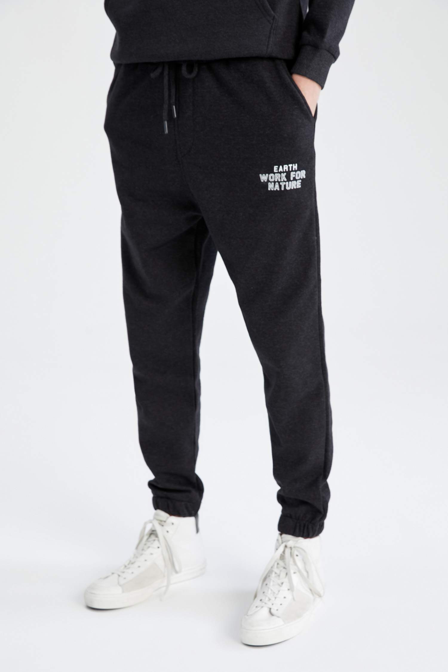 Regular Fit Cep Detaylı Esnek Paça İnce 2'li Jogger Eşofman Altı