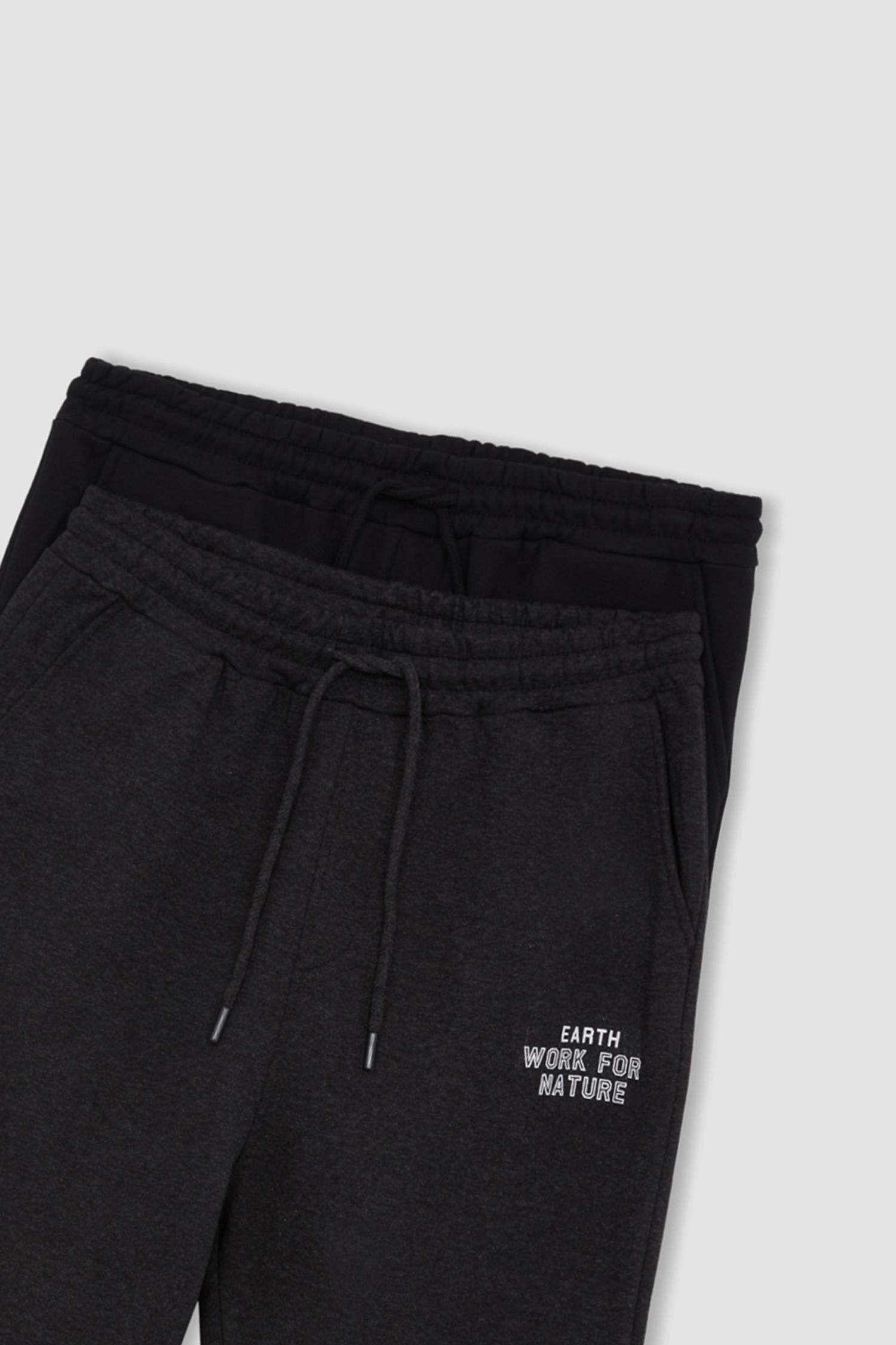 Regular Fit Cep Detaylı Esnek Paça İnce 2'li Jogger Eşofman Altı