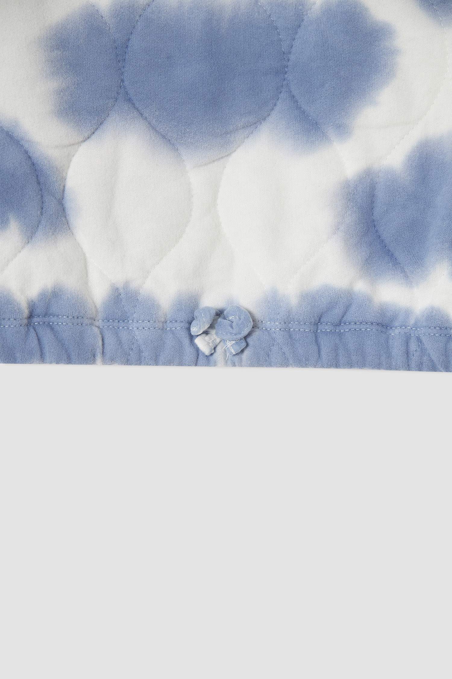 Kız Çocuk Relax Fit Batik Desenli Sweatshirt