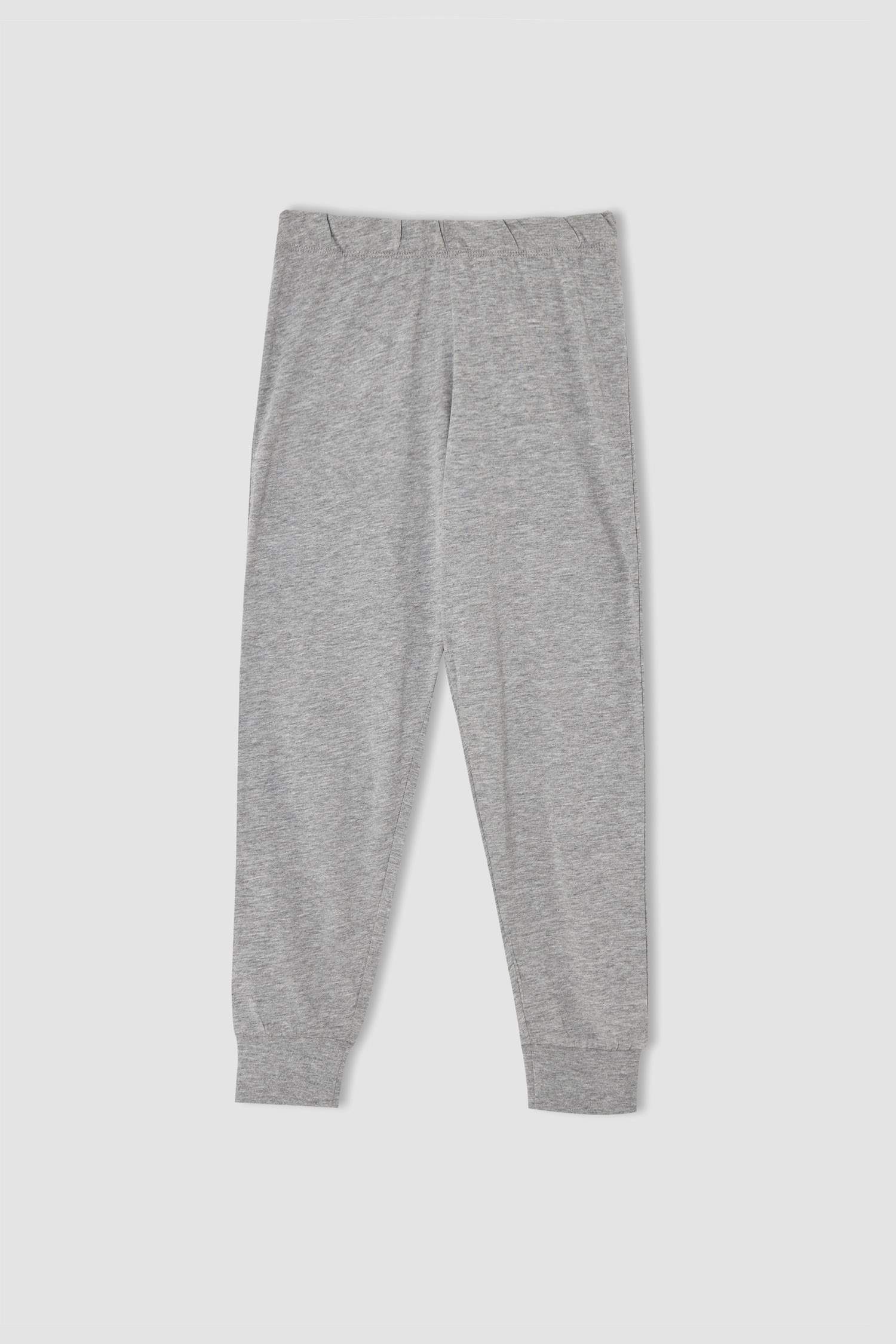Kız Çocuk Slogan Baskılı Kısa Kollu Pijama Takımı