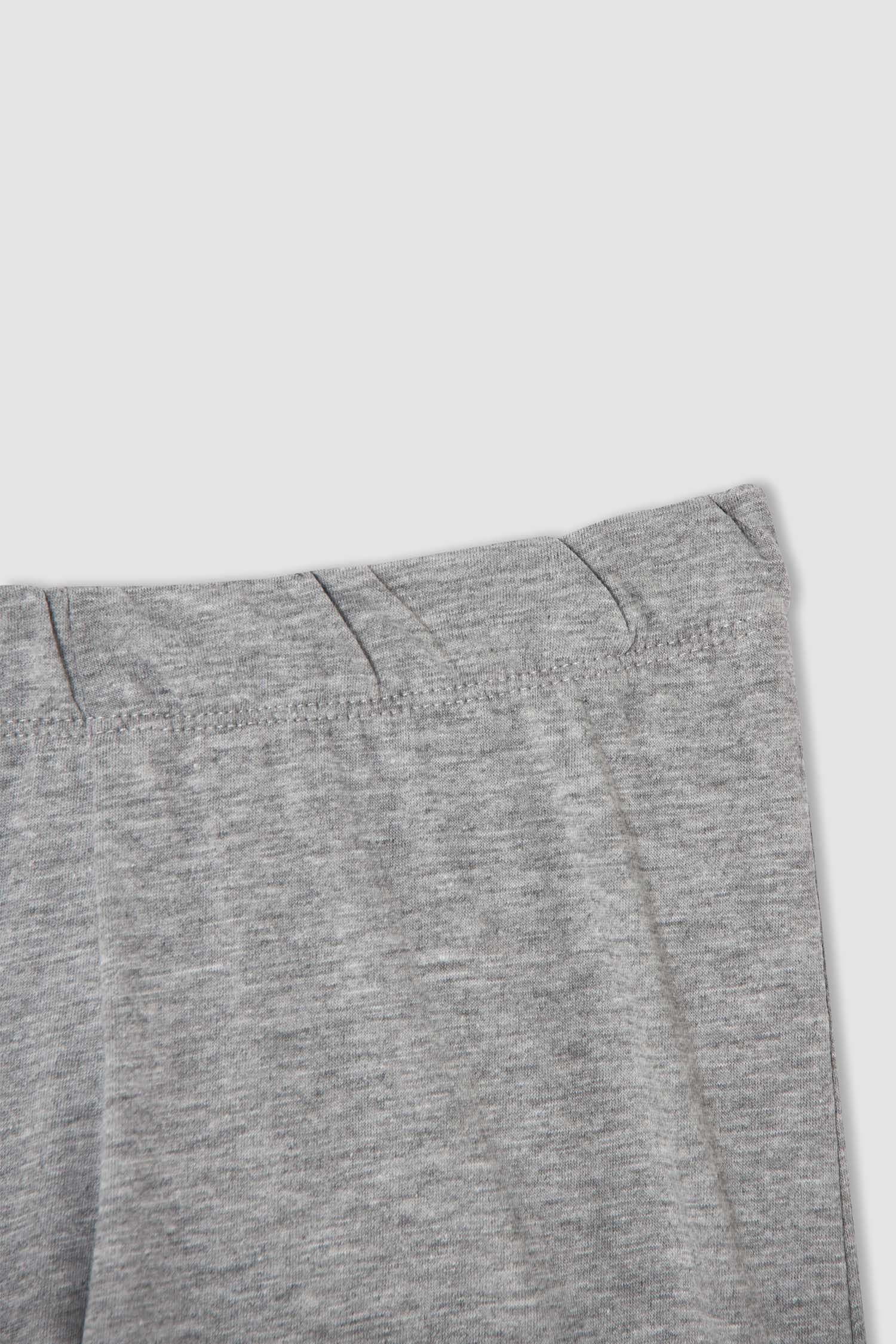 Kız Çocuk Slogan Baskılı Kısa Kollu Pijama Takımı