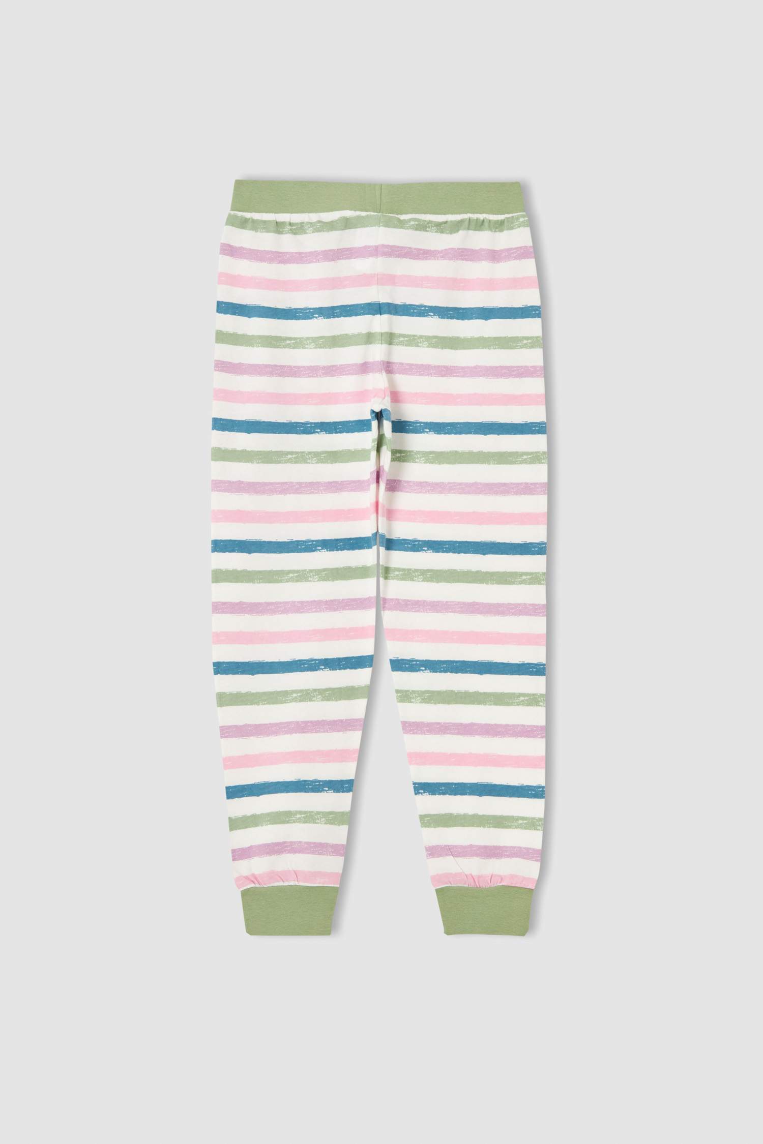 Kız Çocuk Slogan Baskılı Kısa Kollu Pijama Takımı