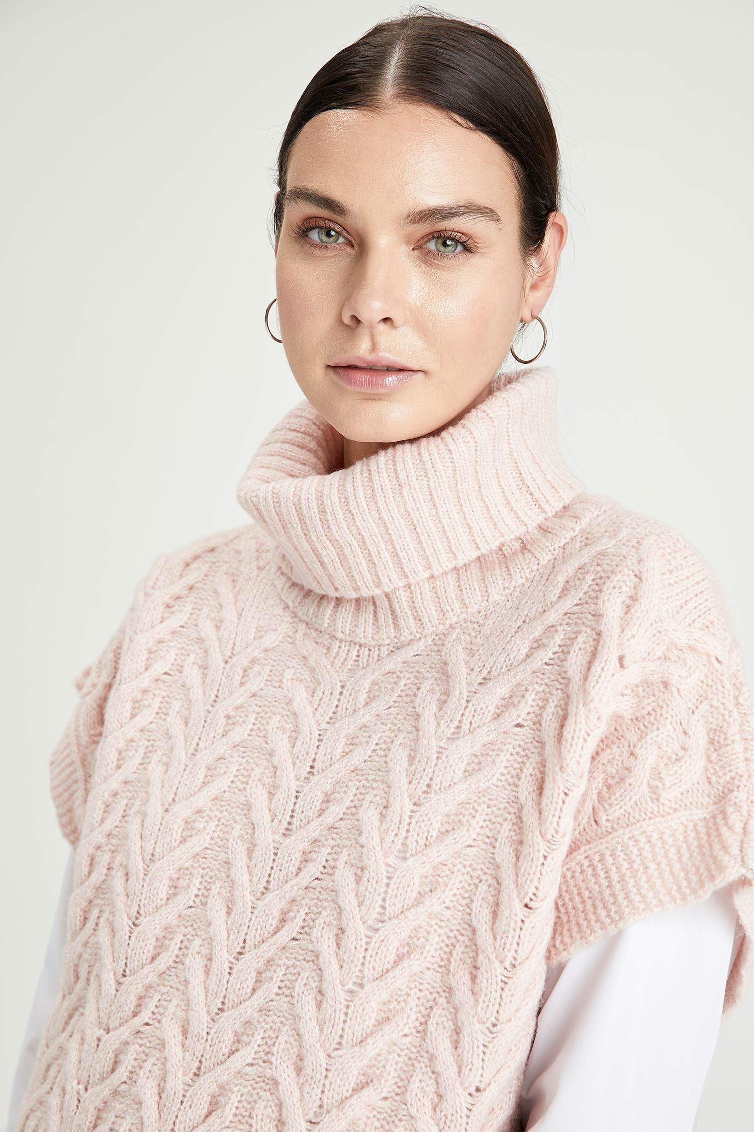 Balıkçı Yaka Regular Fit Uzun Triko Tunik Süveter