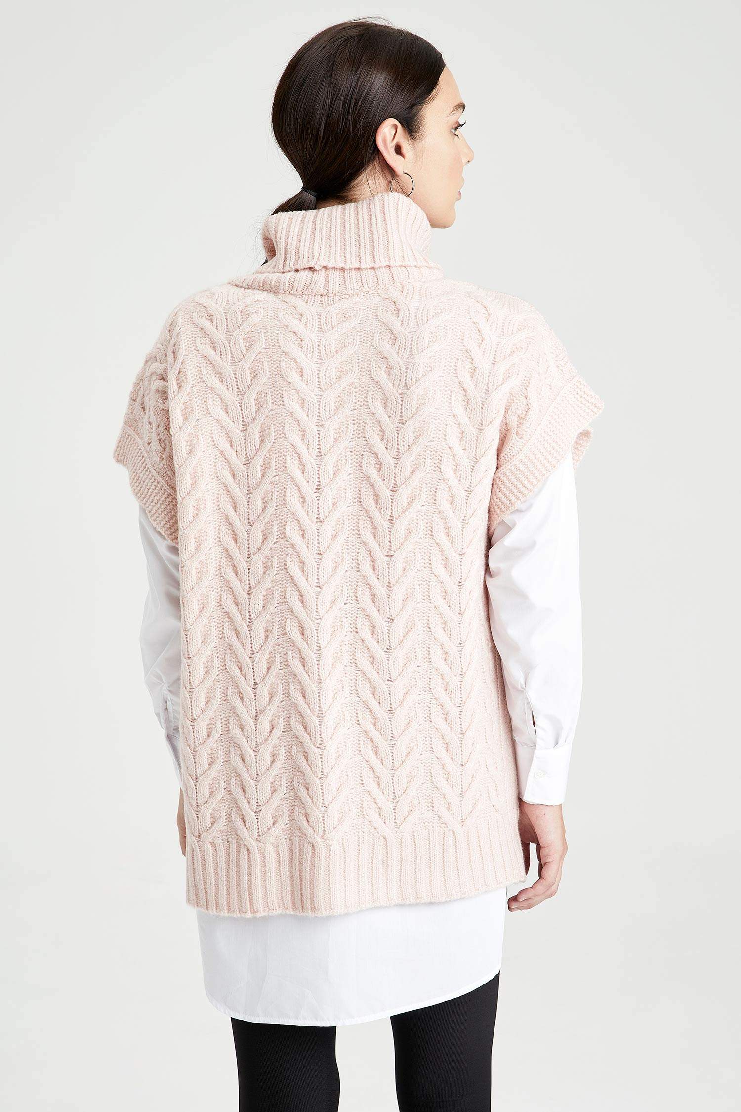 Balıkçı Yaka Regular Fit Uzun Triko Tunik Süveter