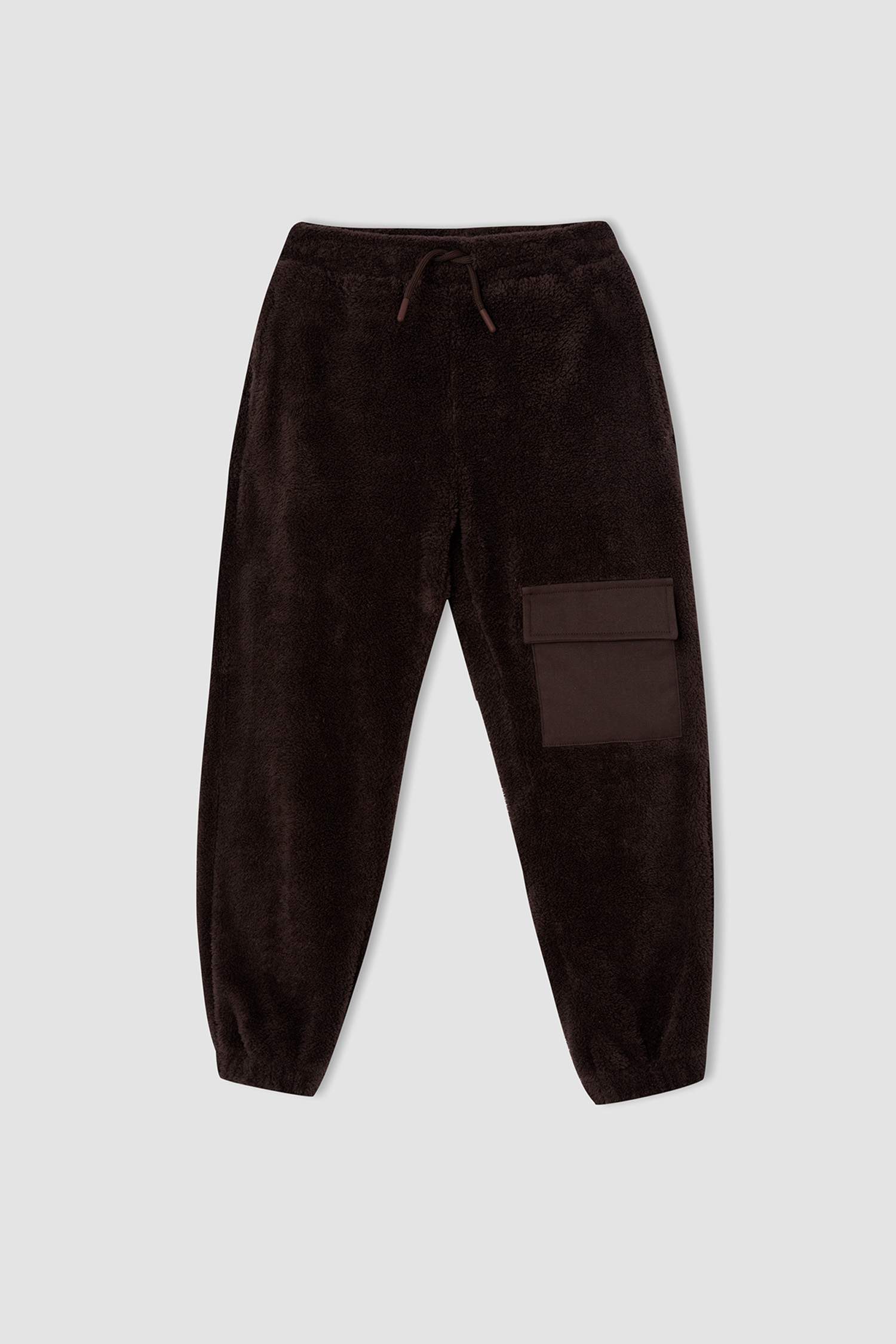 Erkek Çocuk Regular Fit Peluş Jogger Eşofman Altı