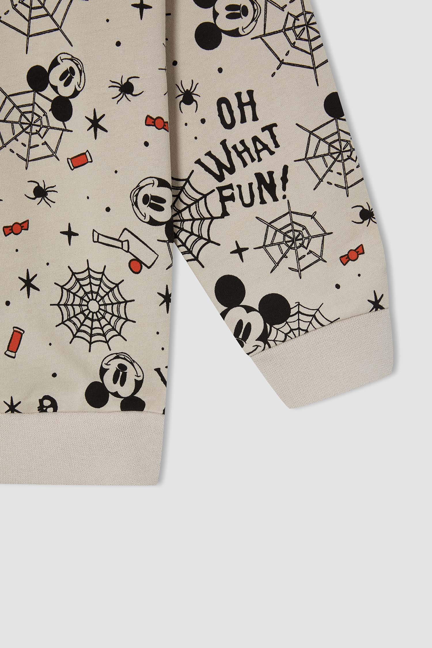 Erkek Çocuk Mickey & Minnie Lisanslı Regular Fit Lisanslı Kapüşonlu Sweatshirt