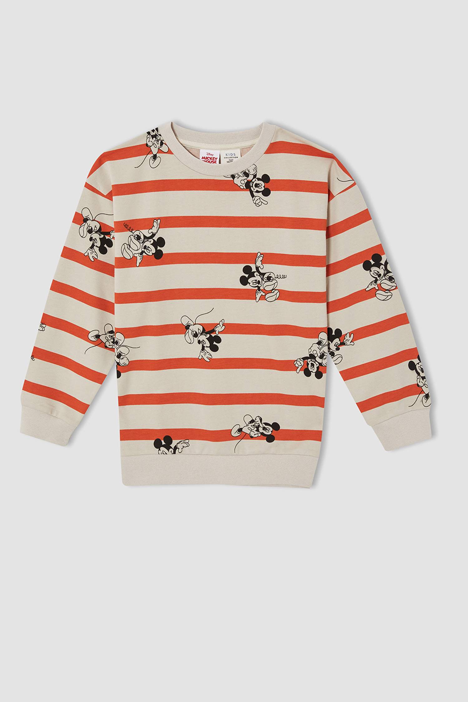 Erkek Çocuk Mickey & Minnie Lisanslı Regular Fit Lisanslı Bisiklet Yaka Sweatshirt
