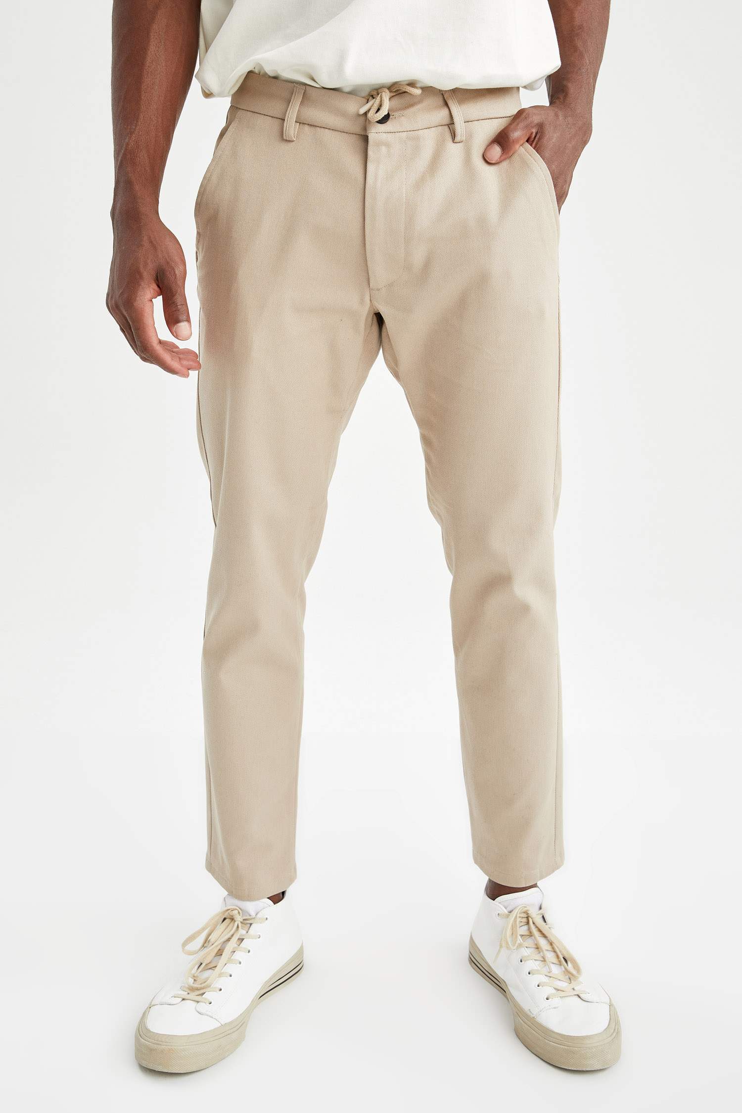 Regular Fit Basic Pamuklu Chino Pantolon