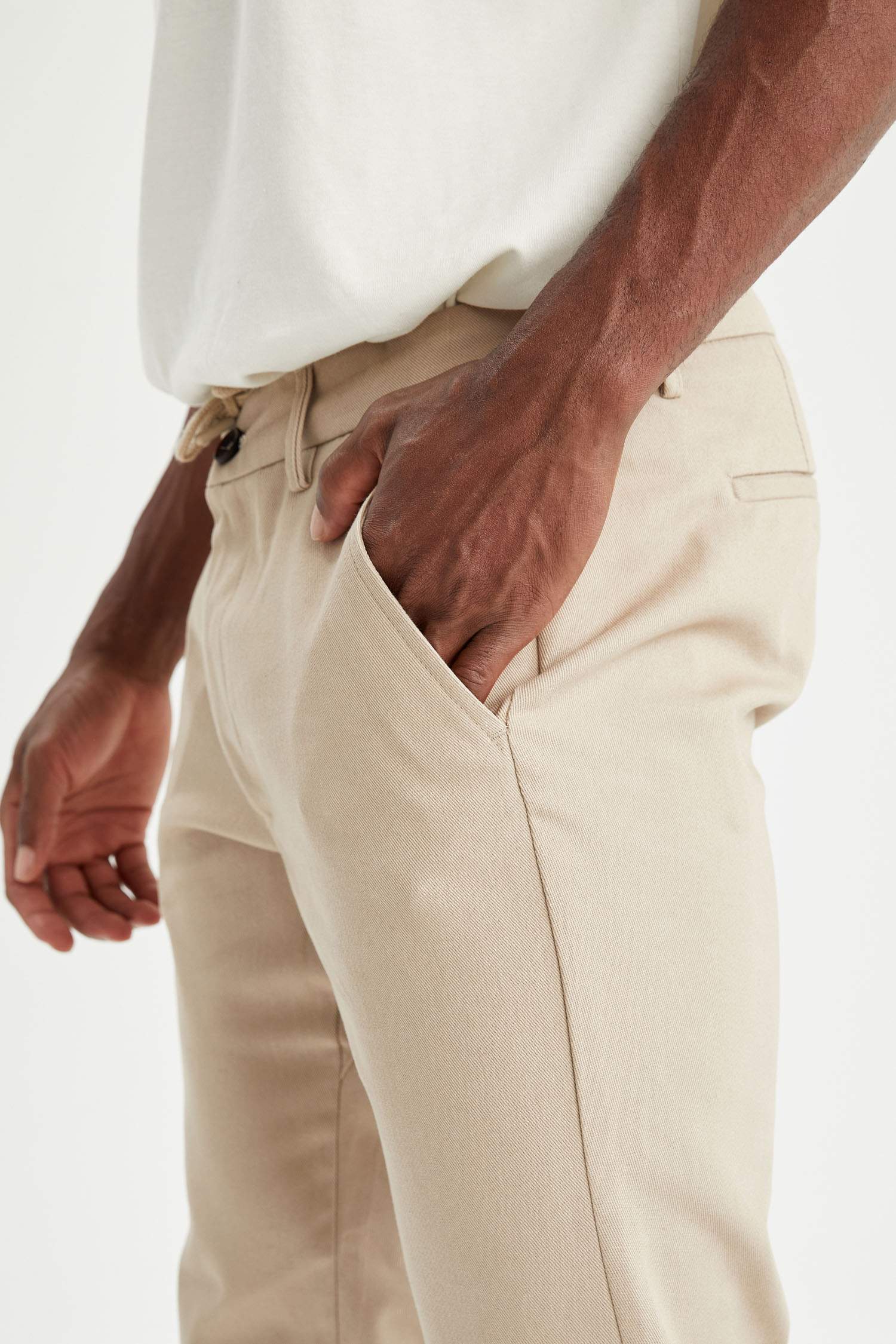 Regular Fit Basic Pamuklu Chino Pantolon